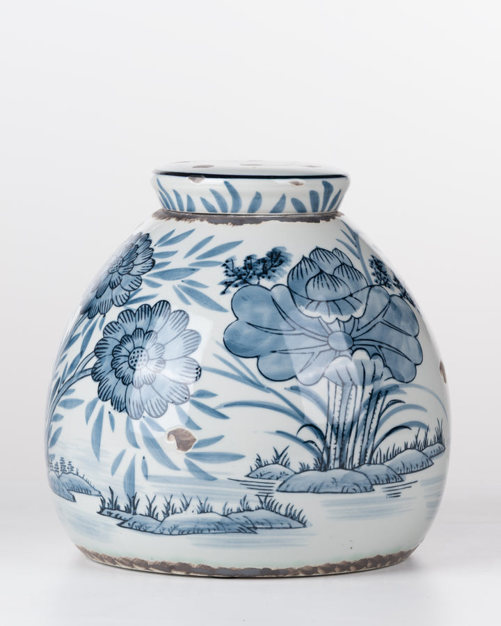 JAR LID FAT WHT/BLU