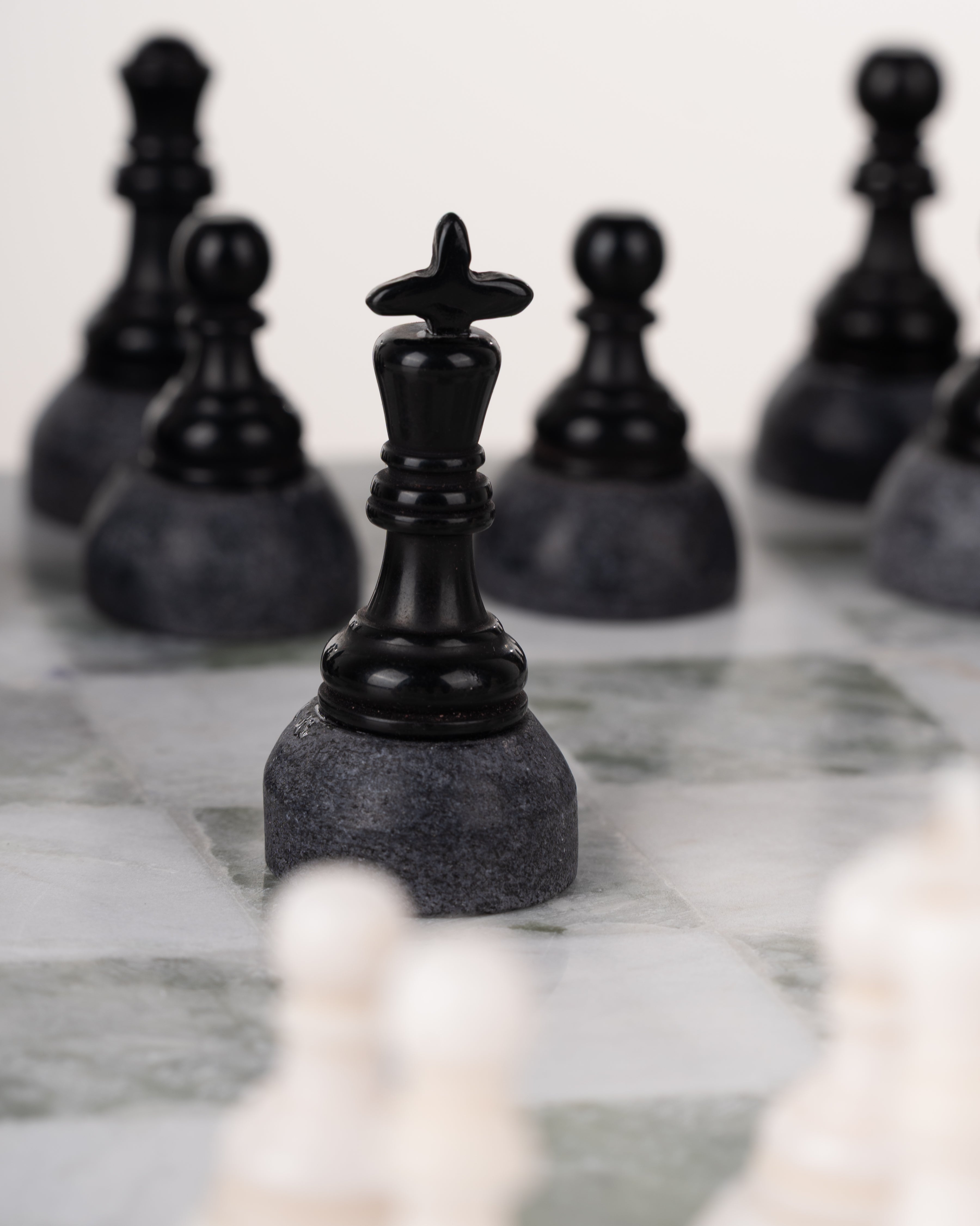 Jade and Marble Chess Set