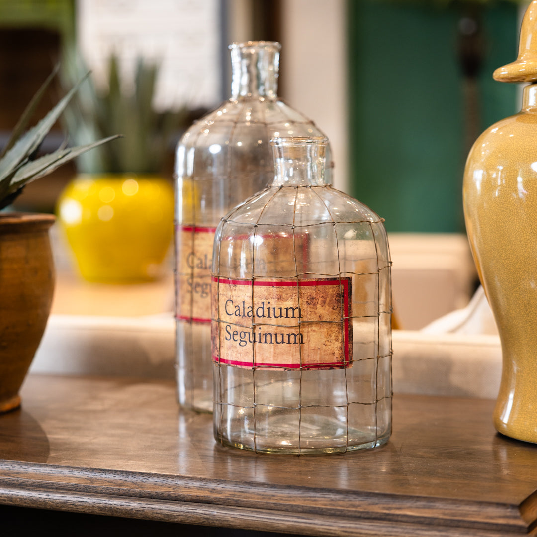 Vintage Wire Glass Vase | Small