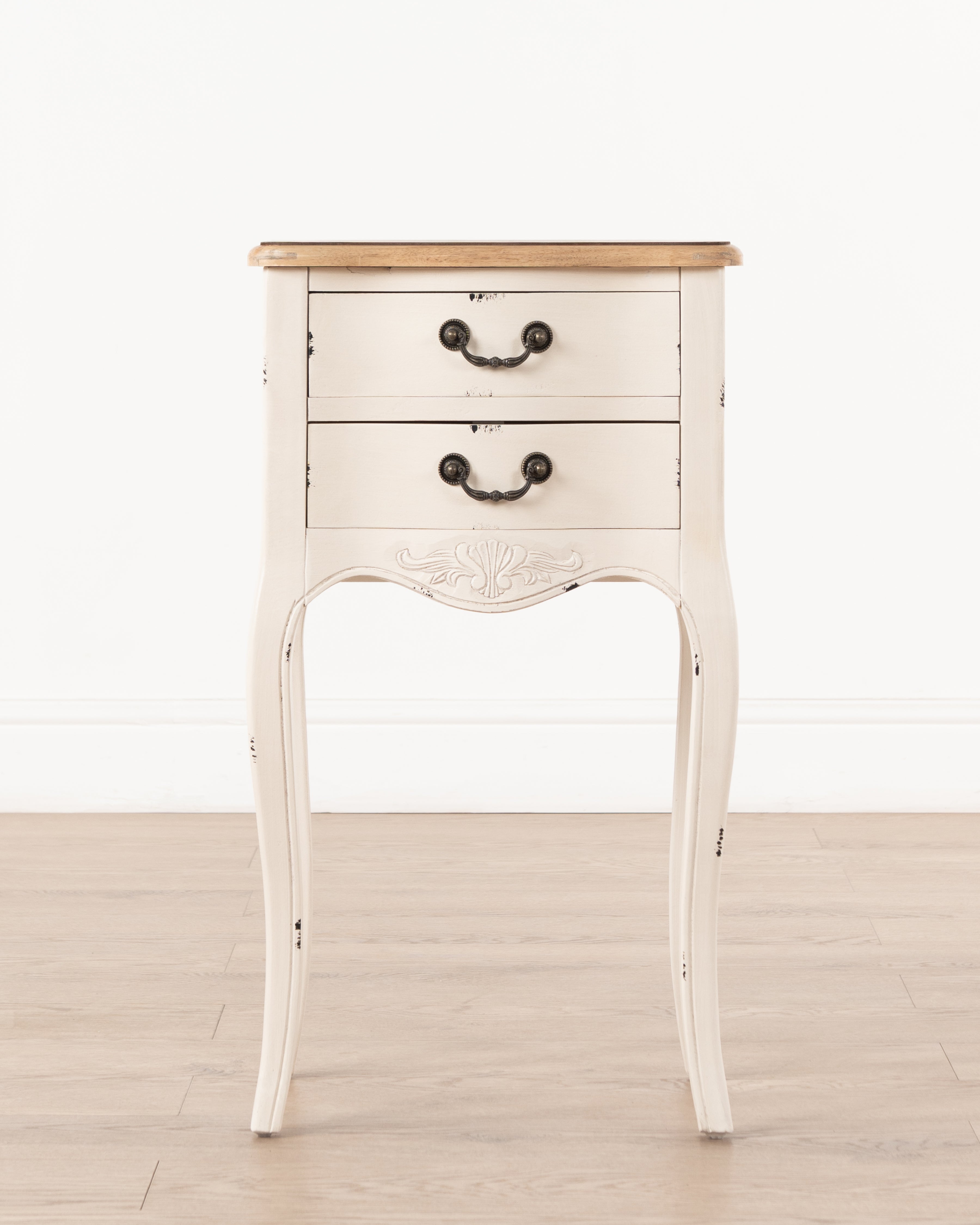 家具 marie Marie Bedside Table | White