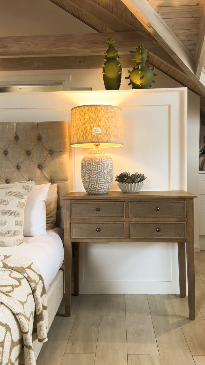 Karusa Bedside Table | 4 Drawer