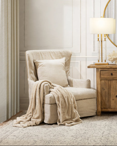 Georgia Slipcover Armchair | Linen