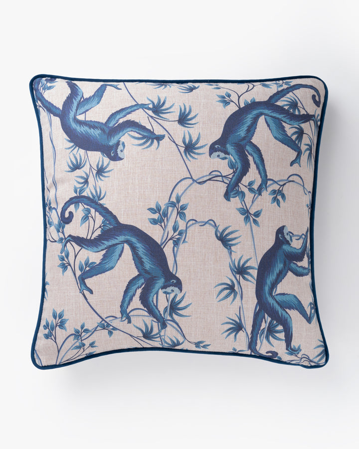 Blue Monkey Cushion