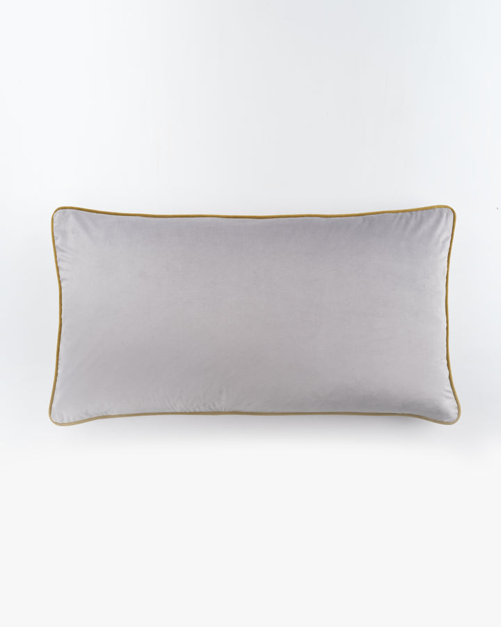 Large Grey Velvet Cushion