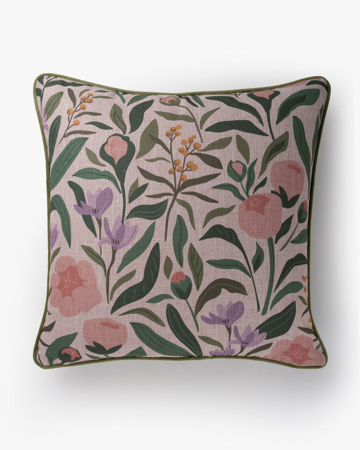 Pink Rose Bud Cushion