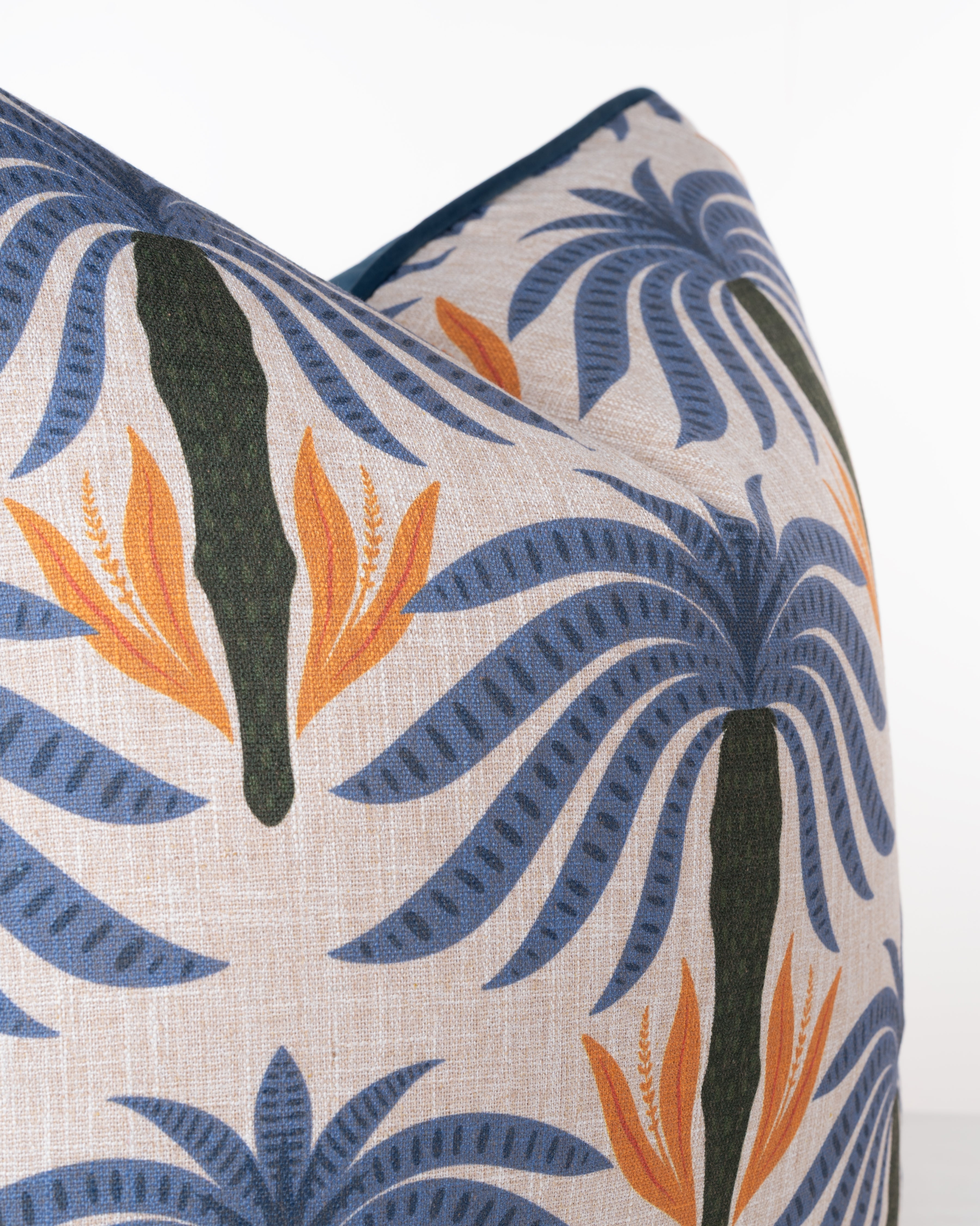 Sapphire Palm Cushion