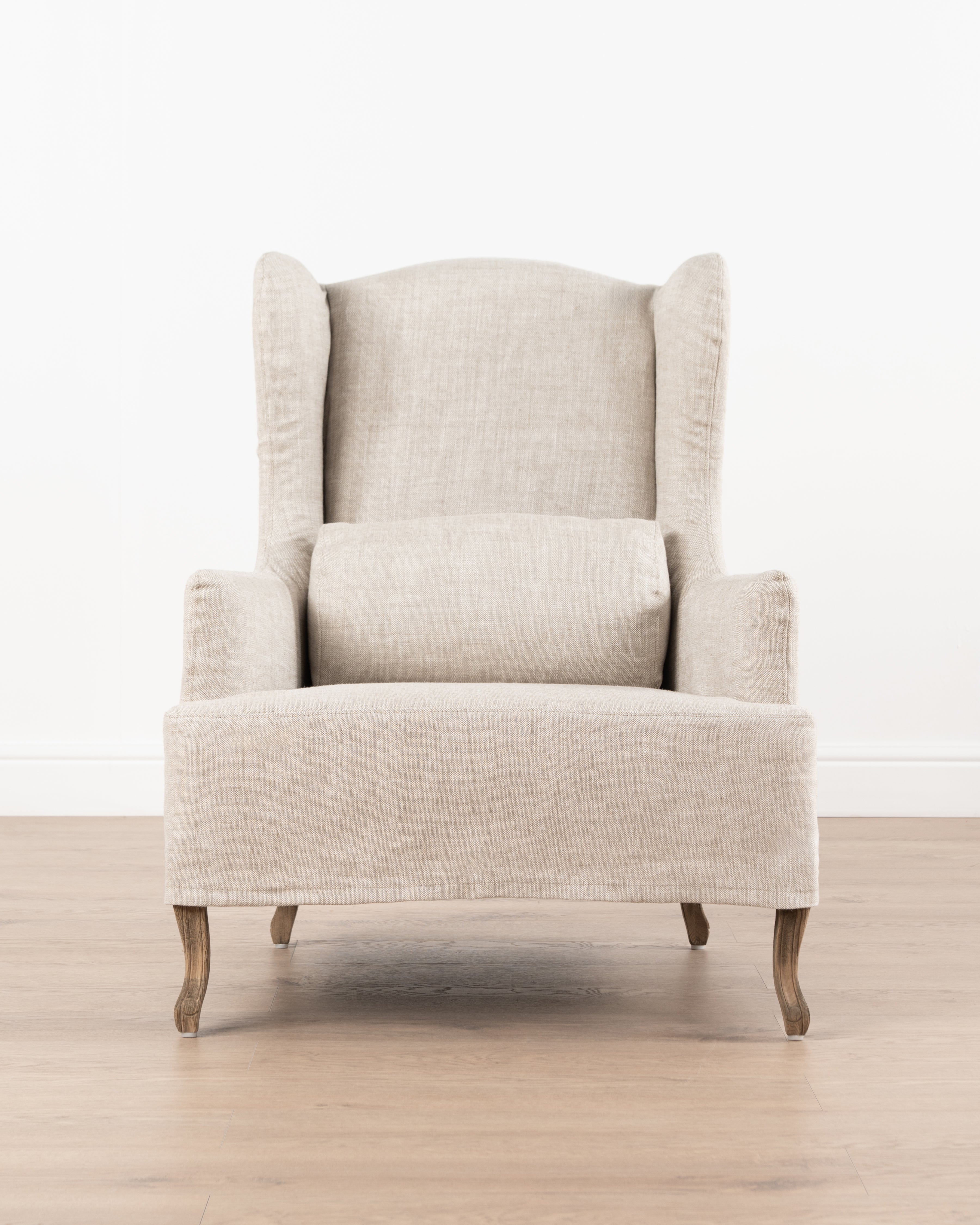 Marie Slipcover Wingback Chair | Linen