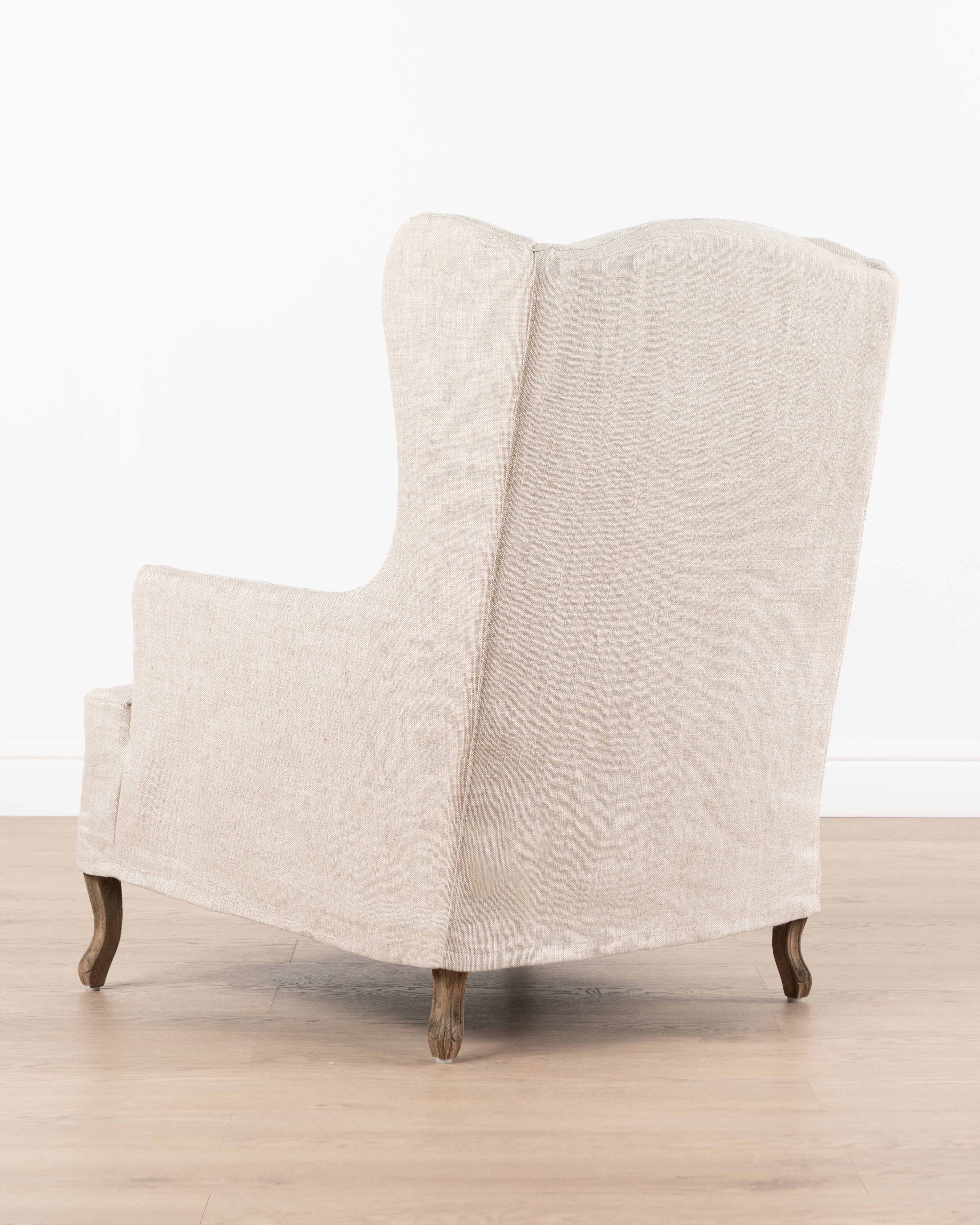 Marie Slipcover Wingback Chair | Linen