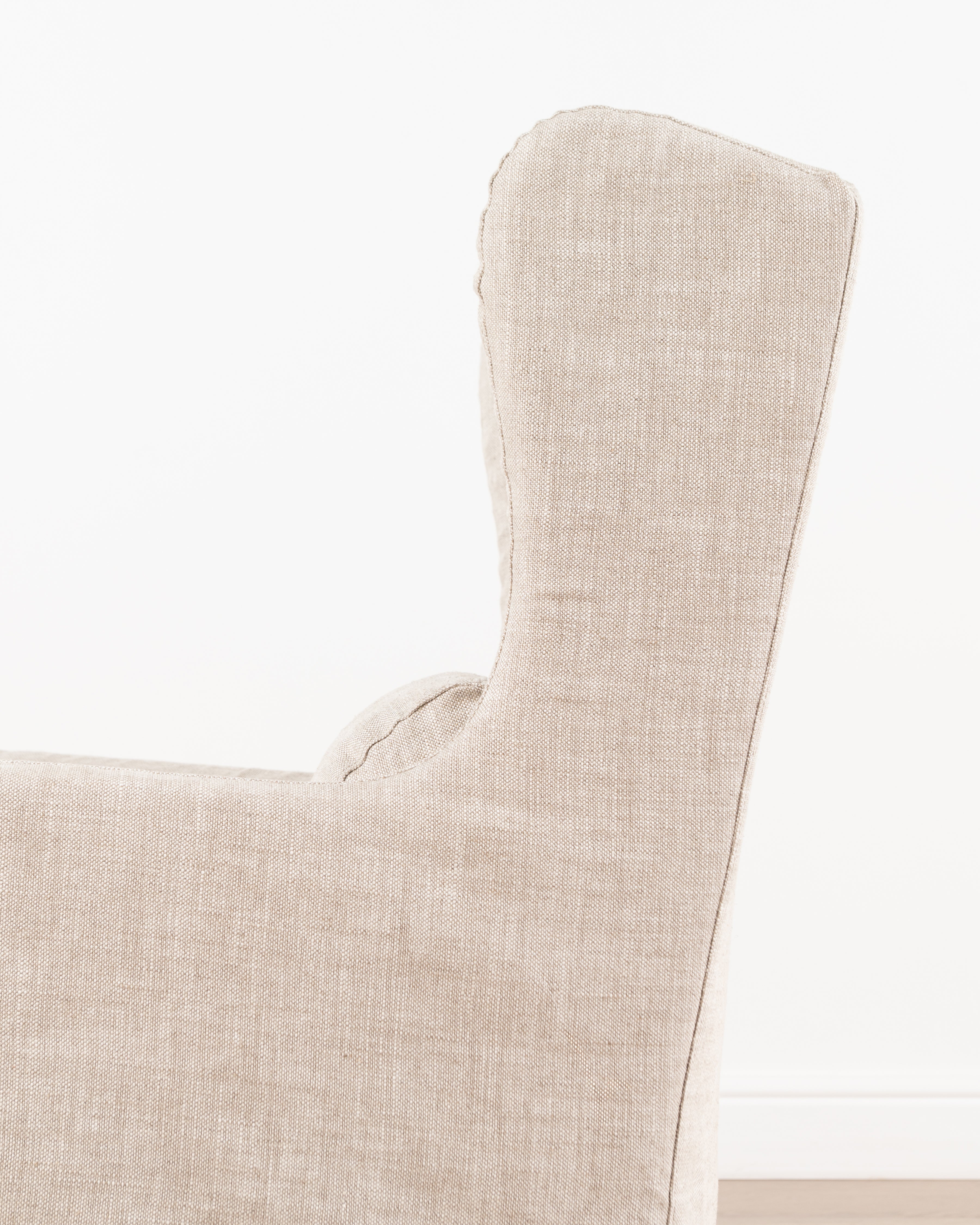 Marie Slipcover Wingback Chair | Linen