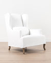 Marie Slipcover Wingback Chair | Cream