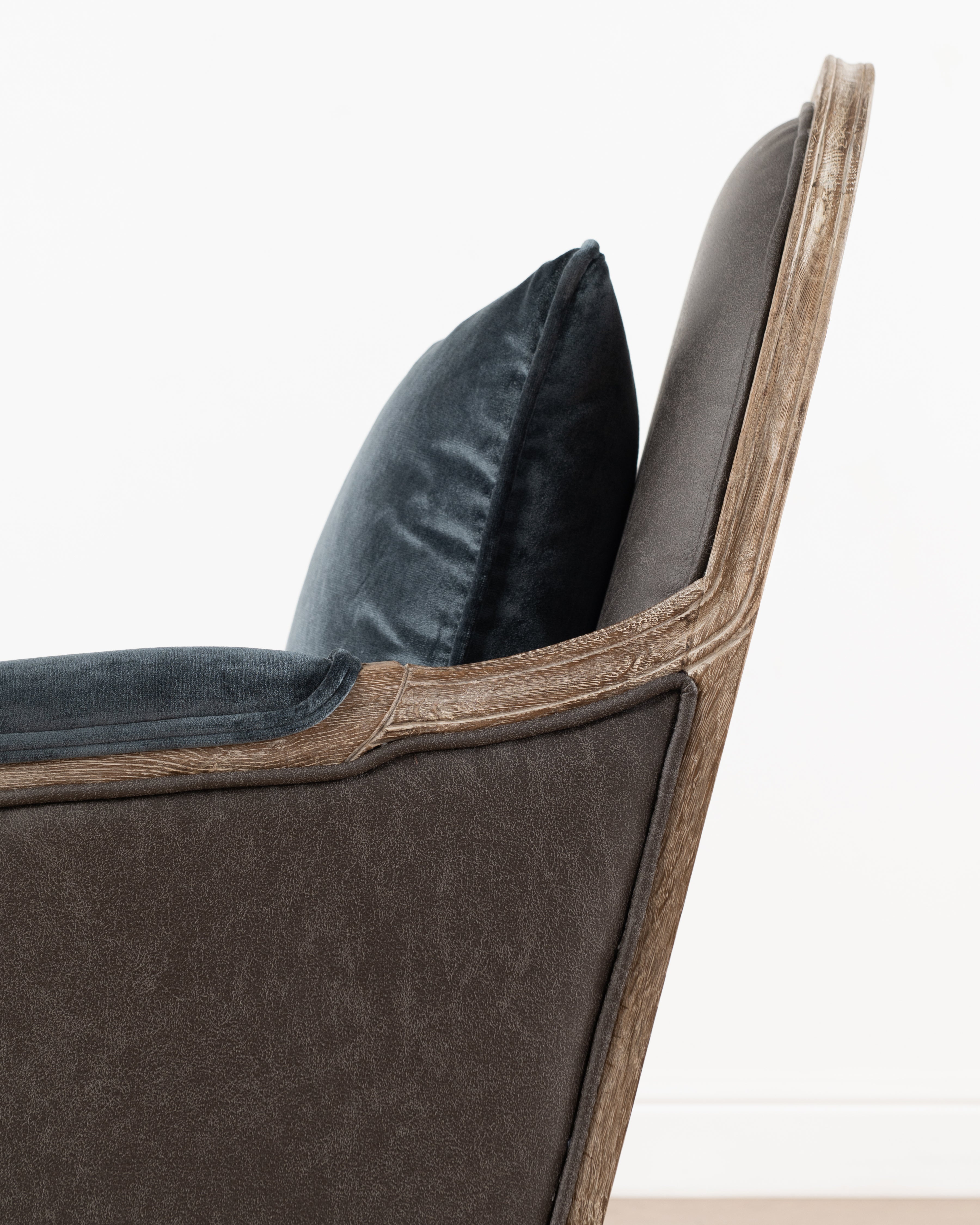 Penelope Accent Chair | Brown PU