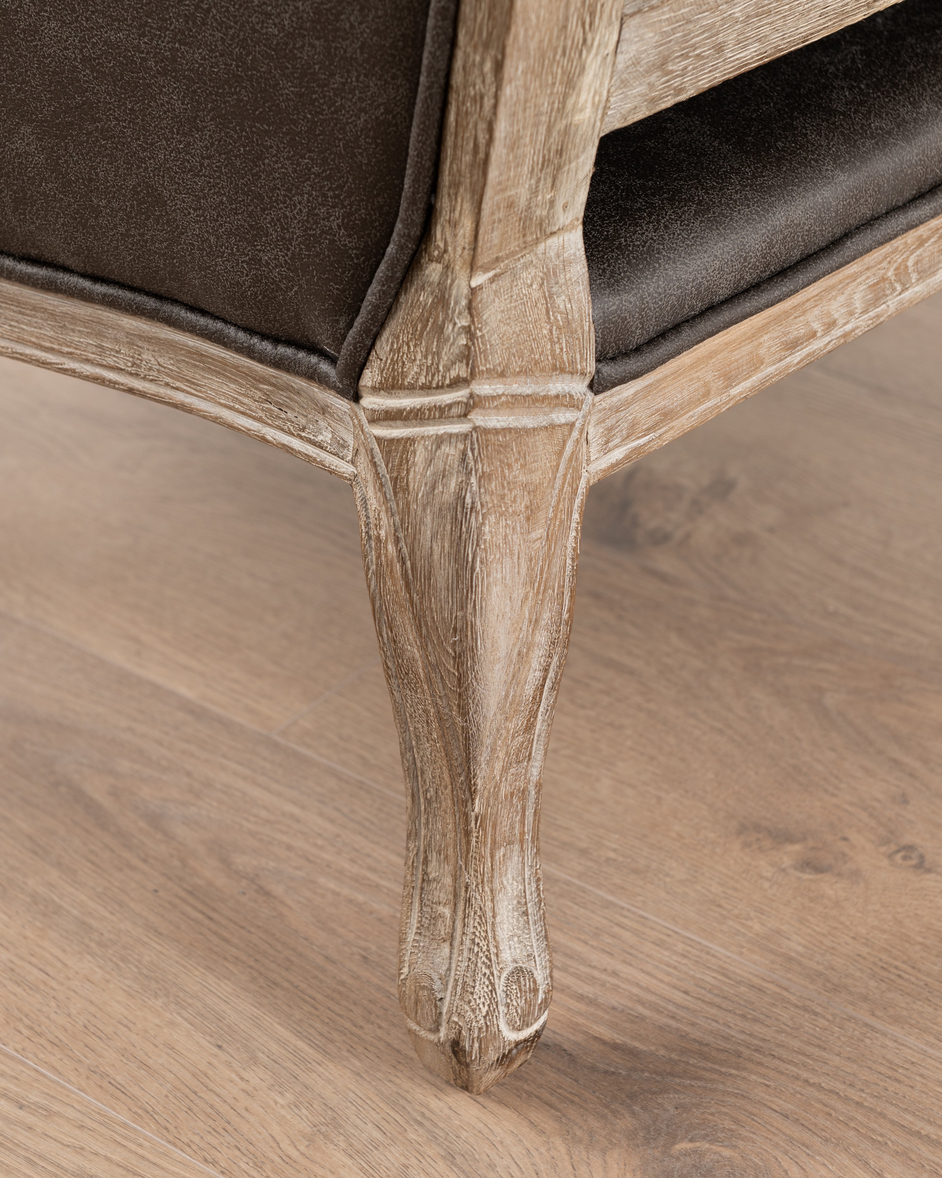 Penelope Accent Chair | Brown PU