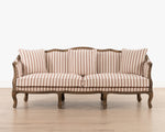 Bergere Sofa | Red Stripe