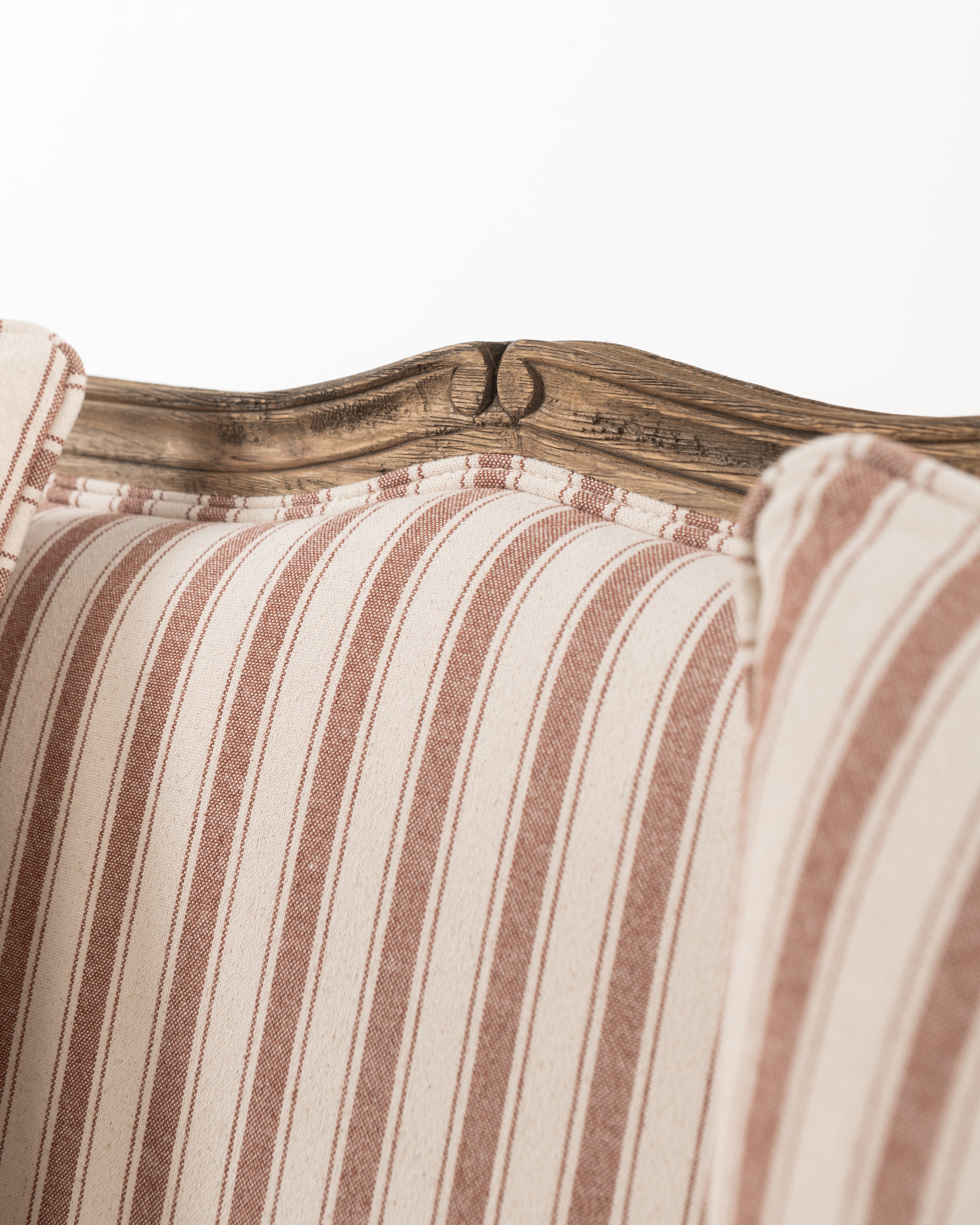 Bergere Sofa | Red Stripe