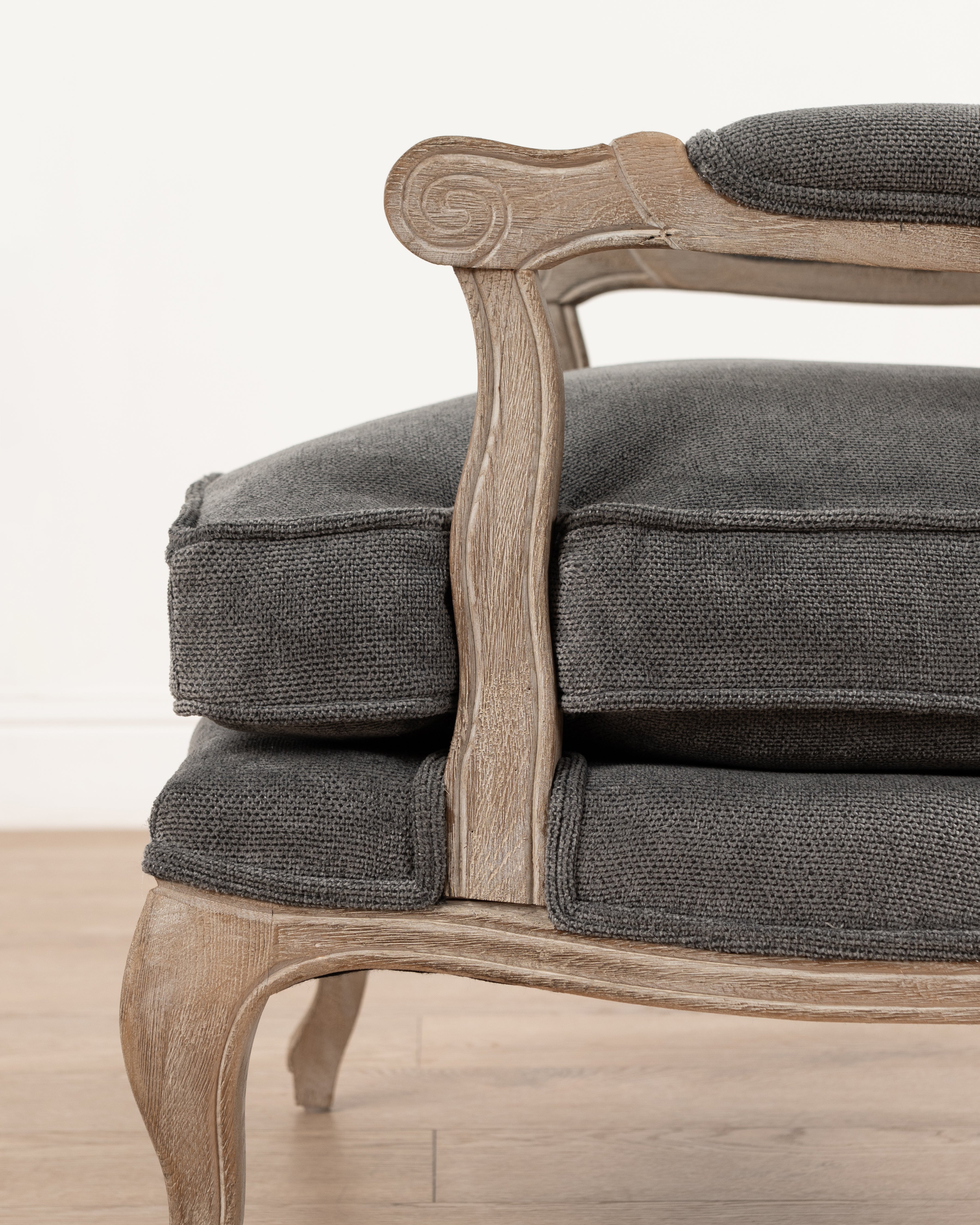Bodine Bergere Chair | Charcoal