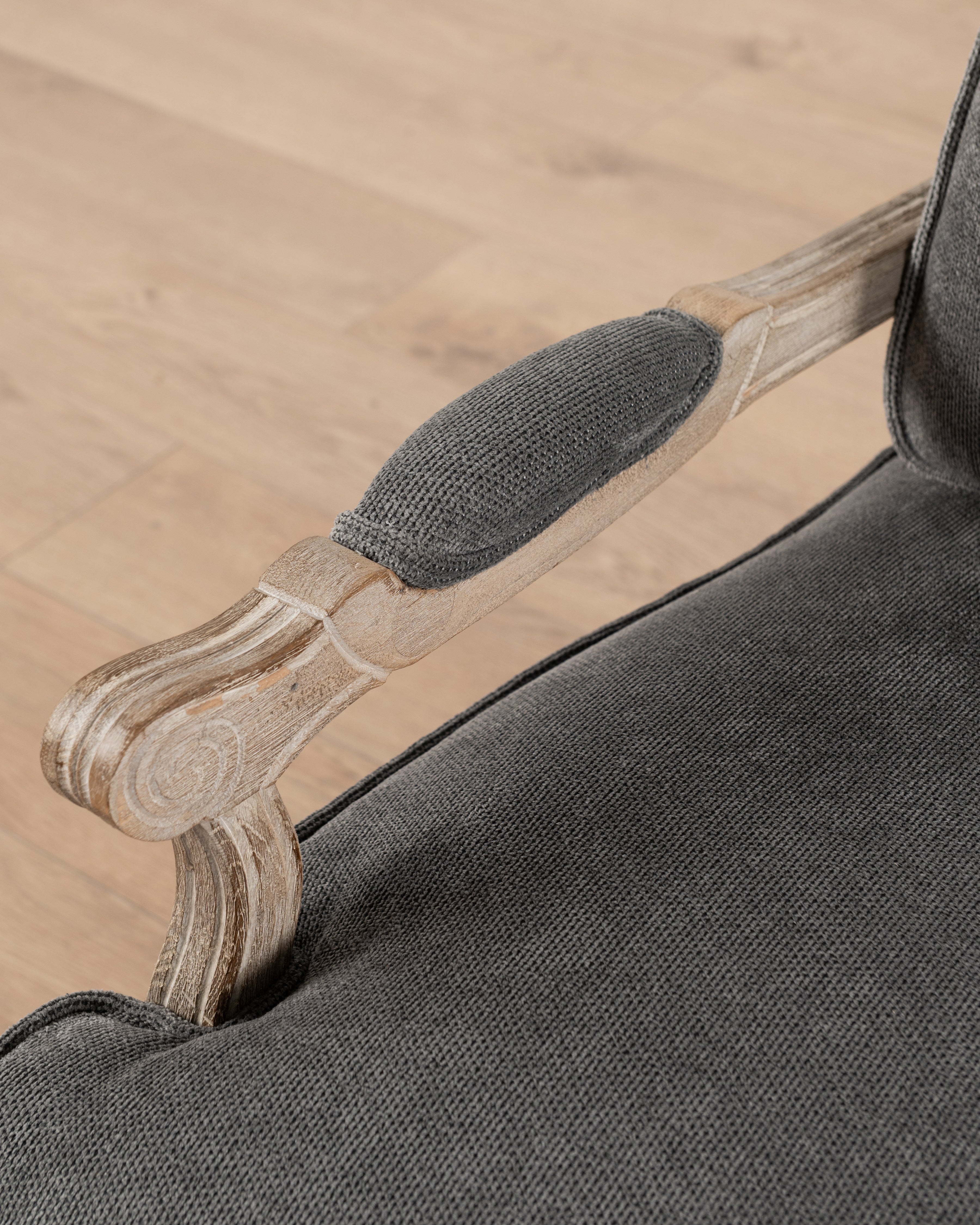 Bodine Bergere Chair | Charcoal