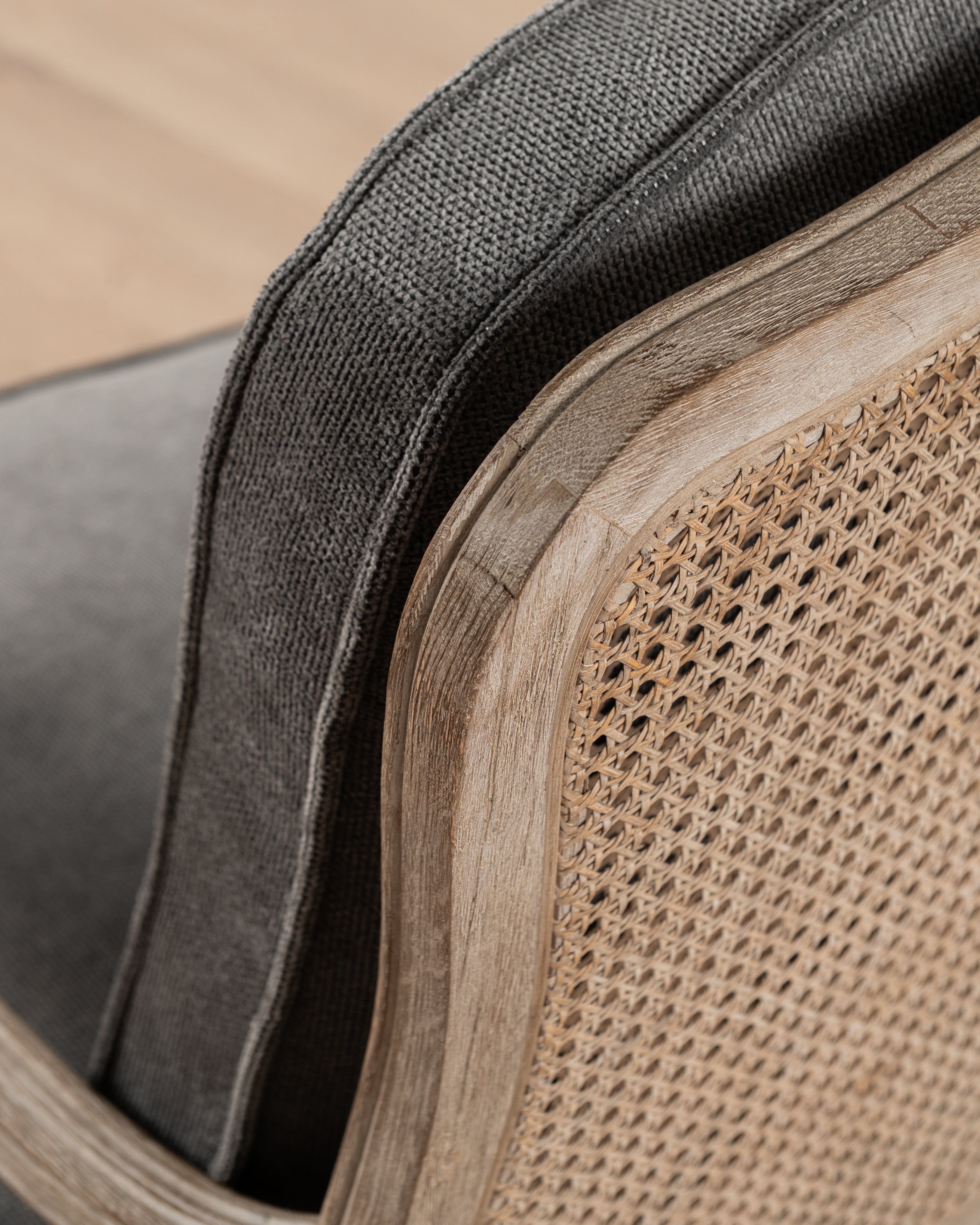 Bodine Bergere Chair | Charcoal
