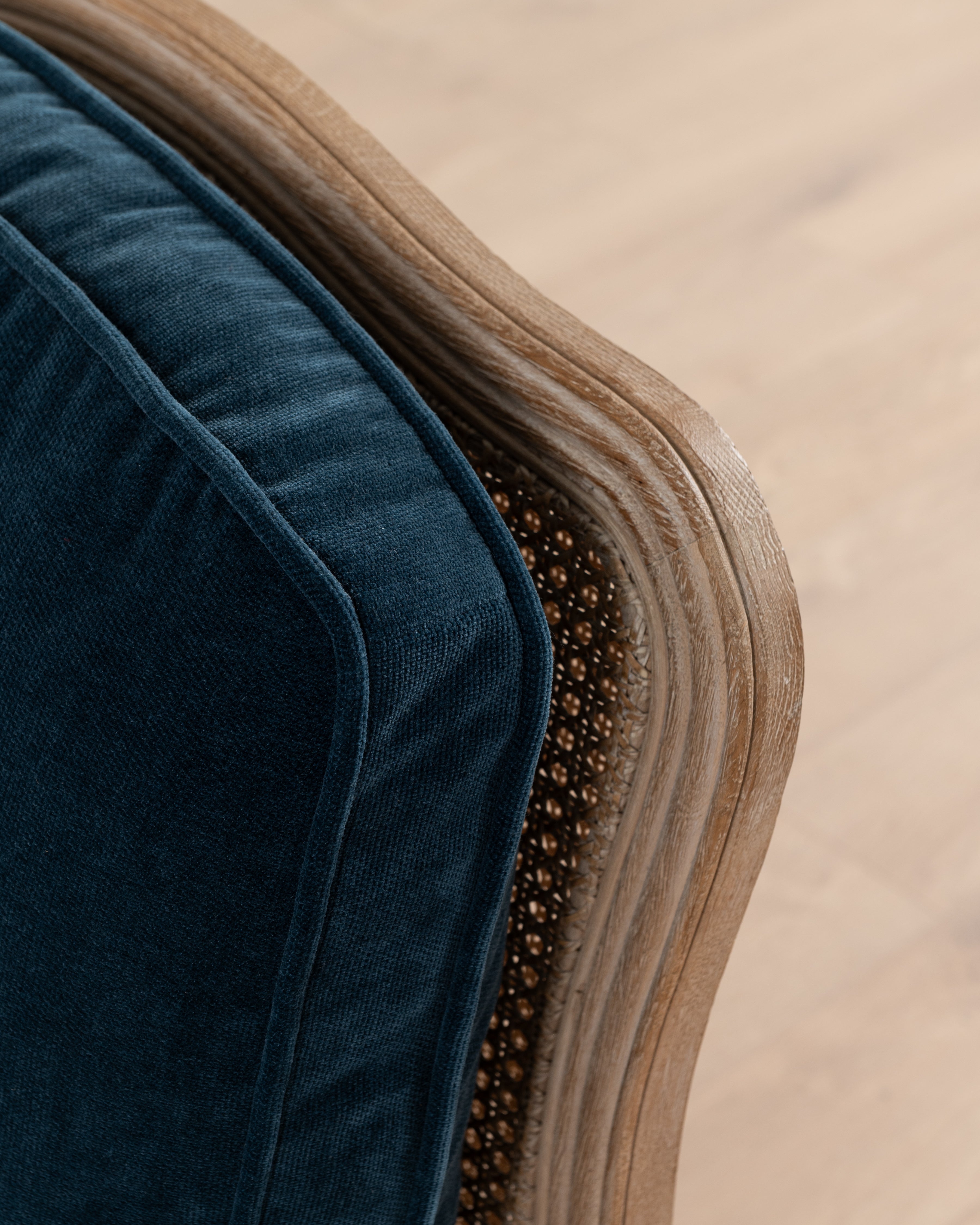 Bodine Bergere Chair | Navy