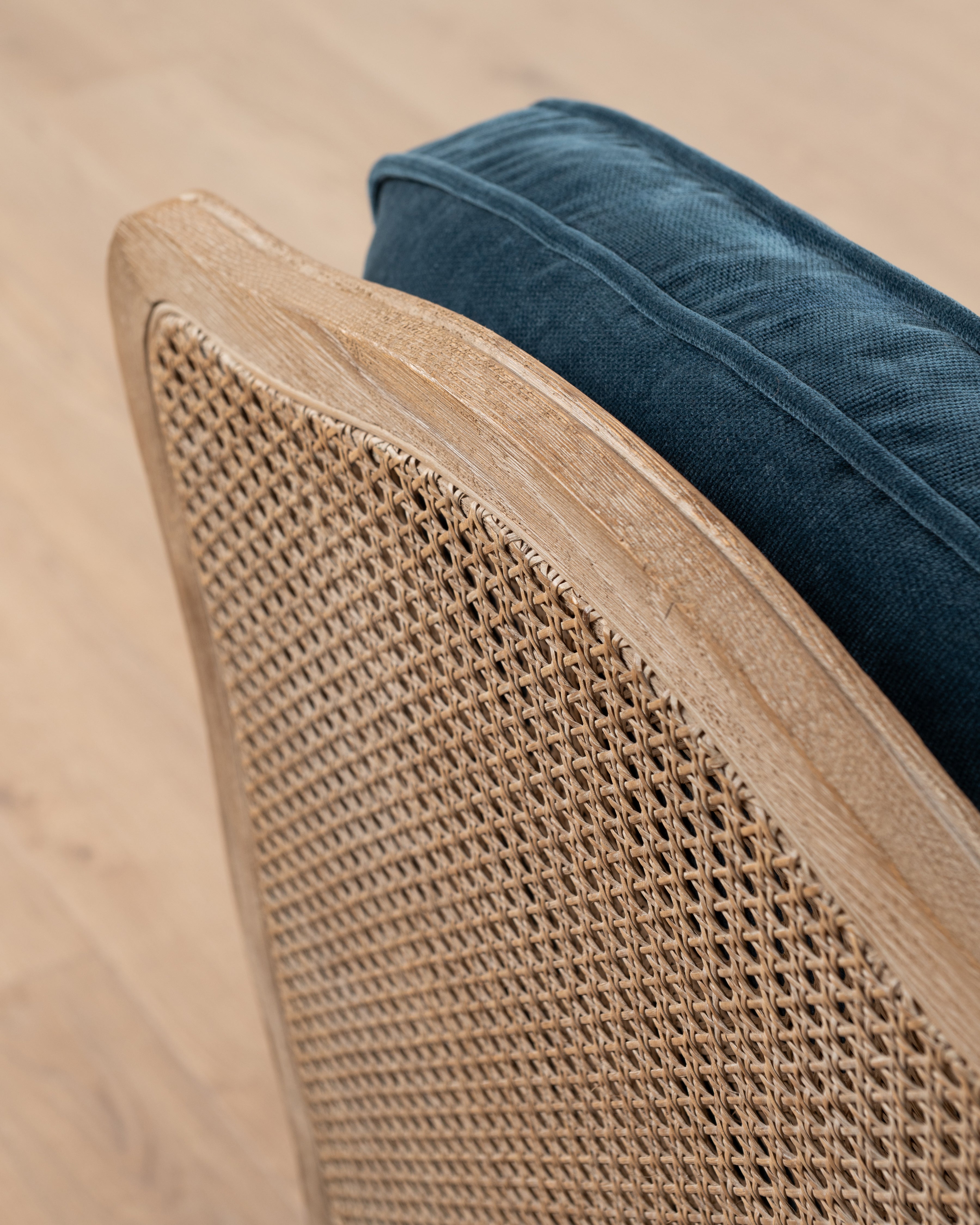 Bodine Bergere Chair | Navy