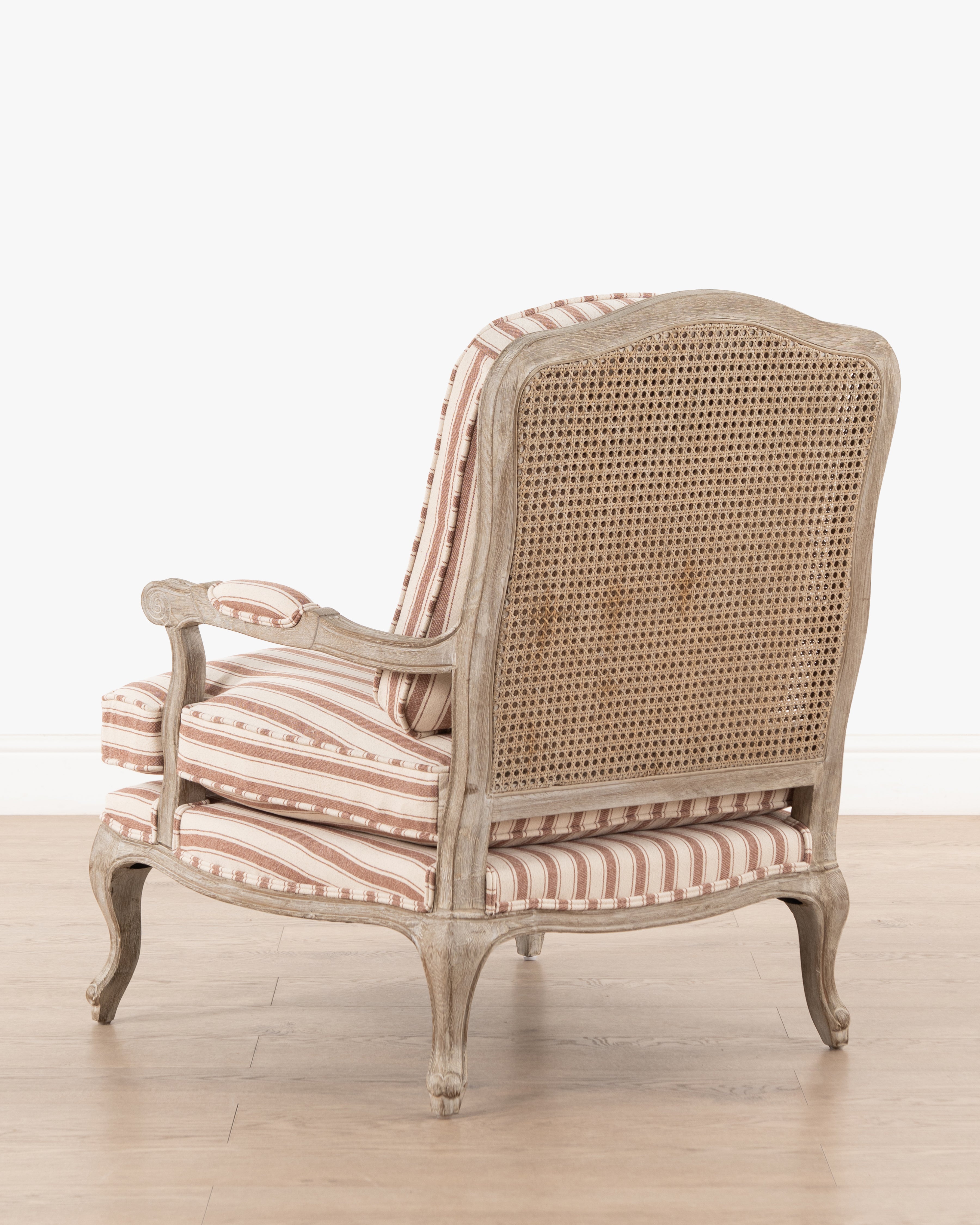 Bodine Bergere Chair | Red Stripe