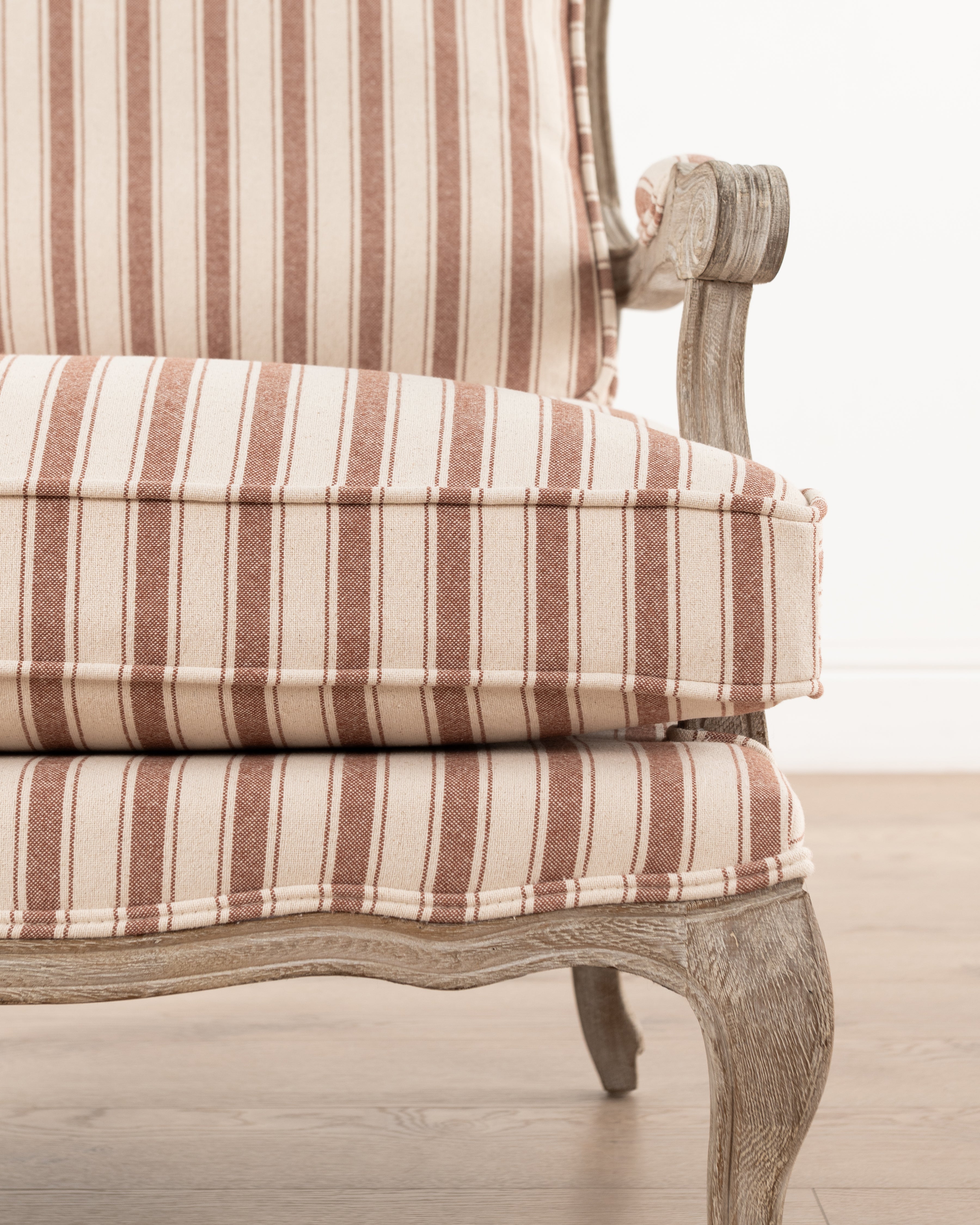 Bodine Bergere Chair | Red Stripe