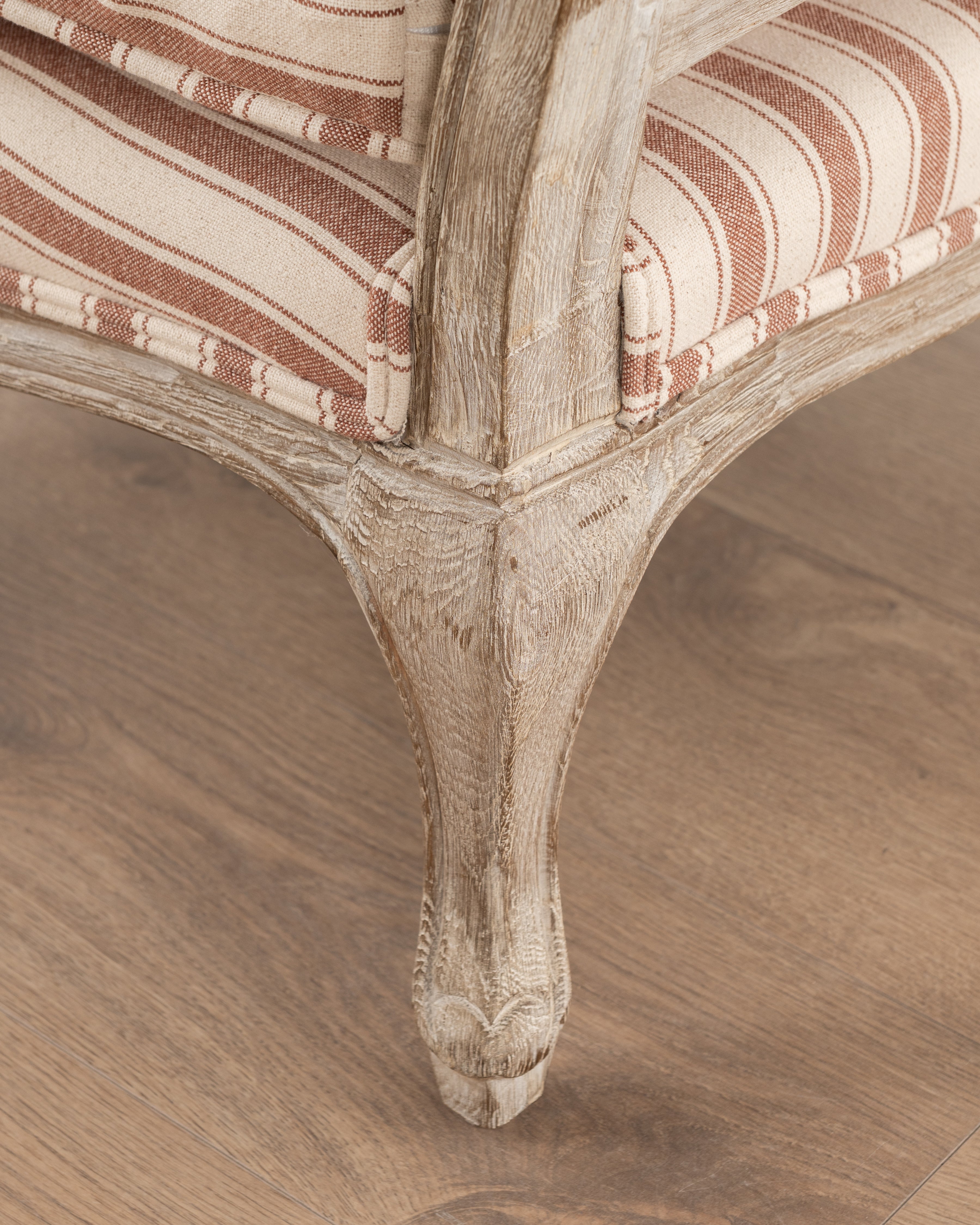 Bodine Bergere Chair | Red Stripe