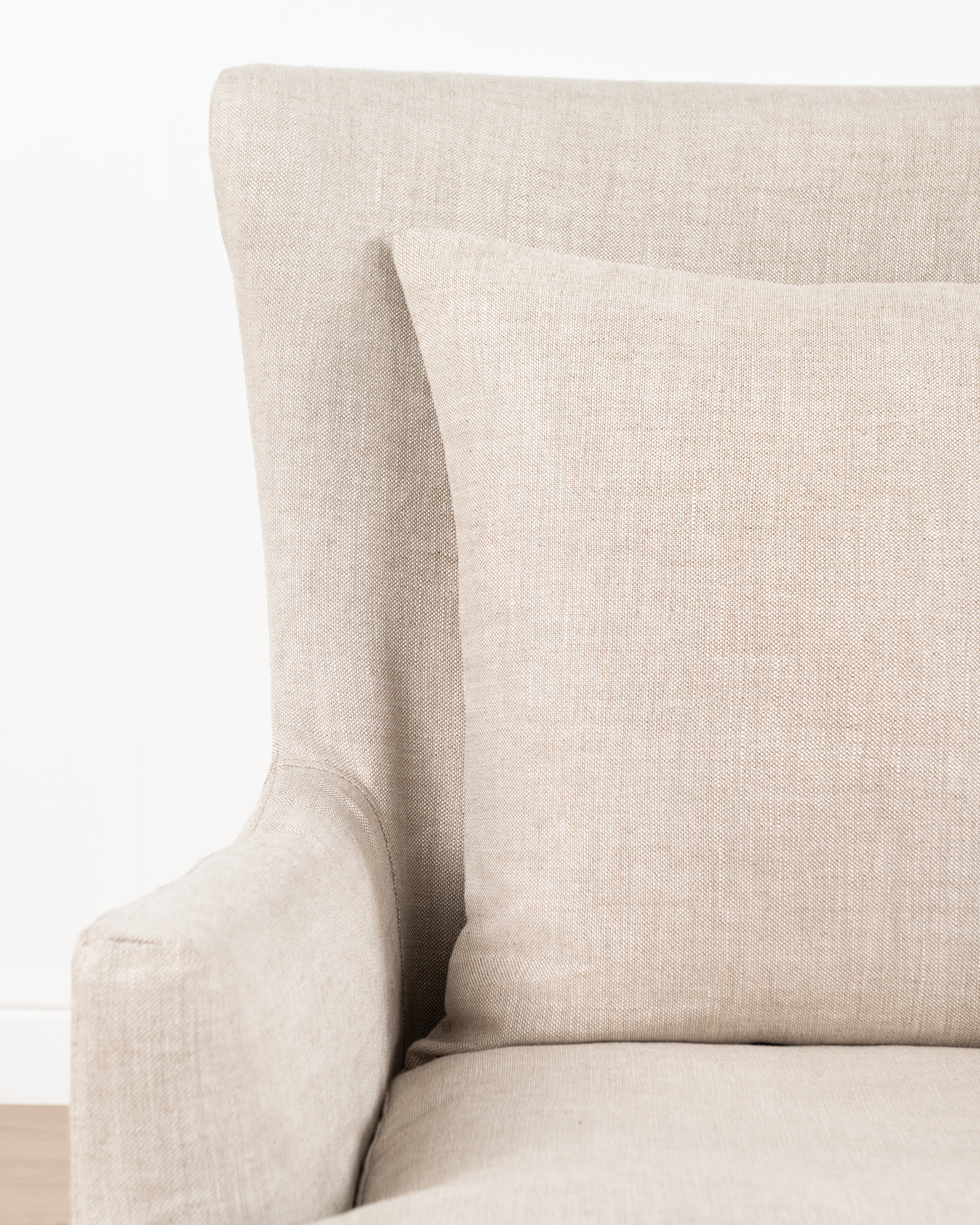 Georgia Slipcover Armchair | Linen