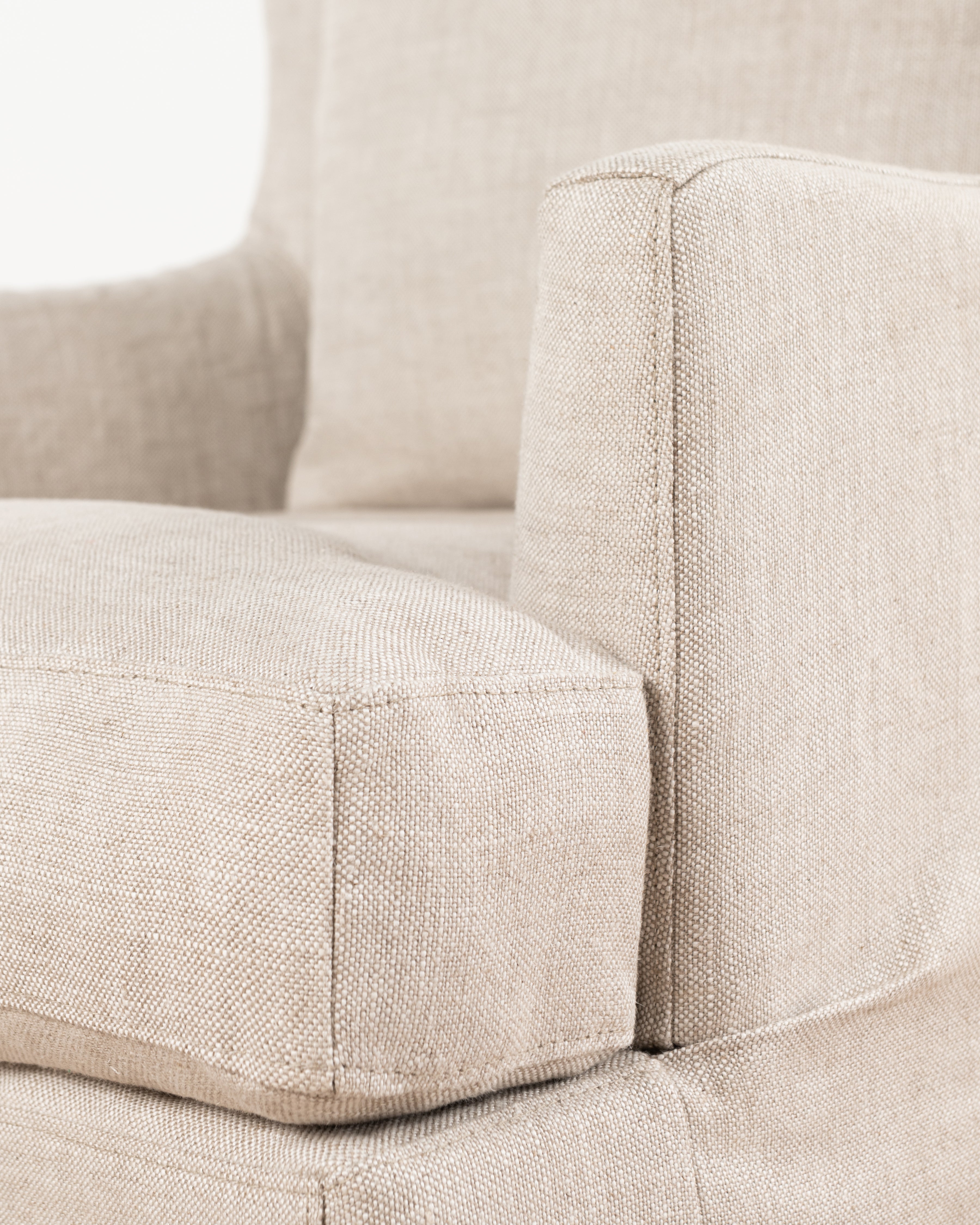 Georgia Slipcover Armchair | Linen