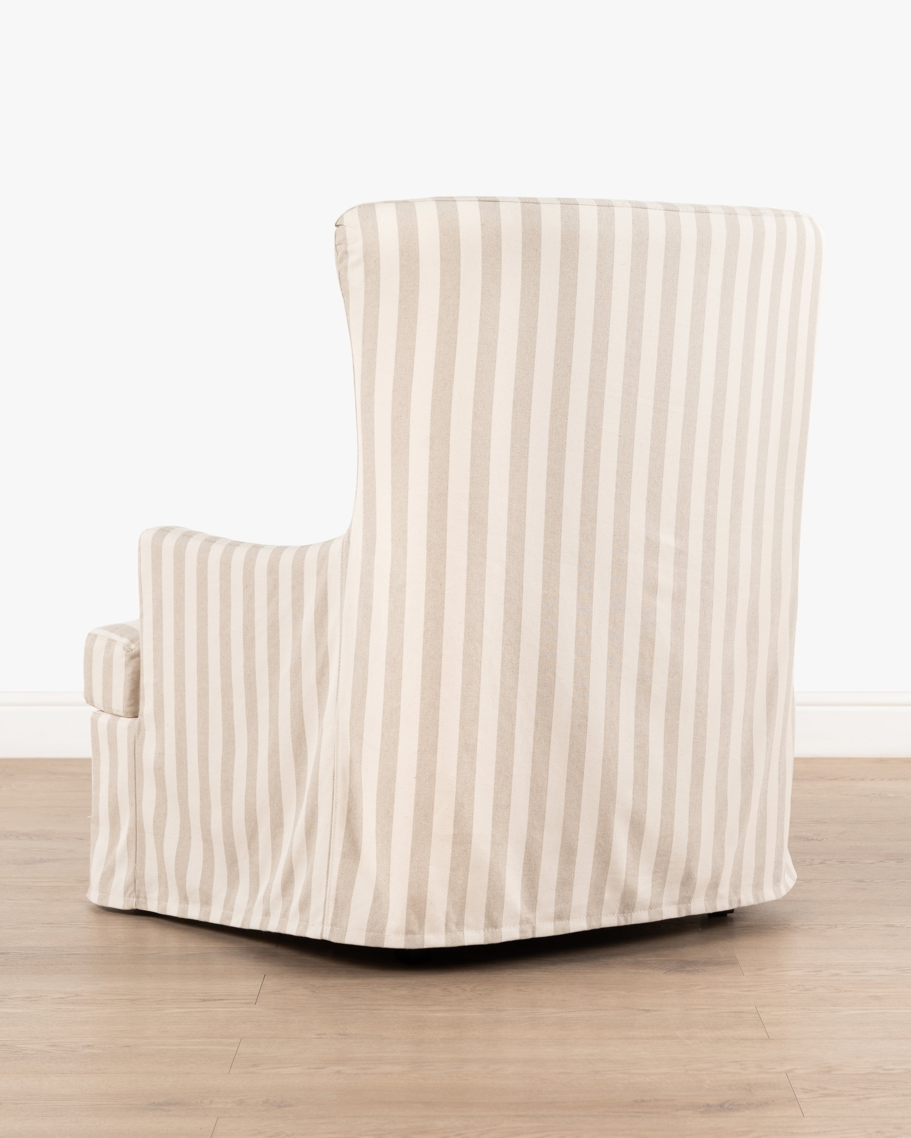 Georgia Slipcover Armchair | Cream Stripe