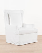 Georgia Slipcover Armchair | White