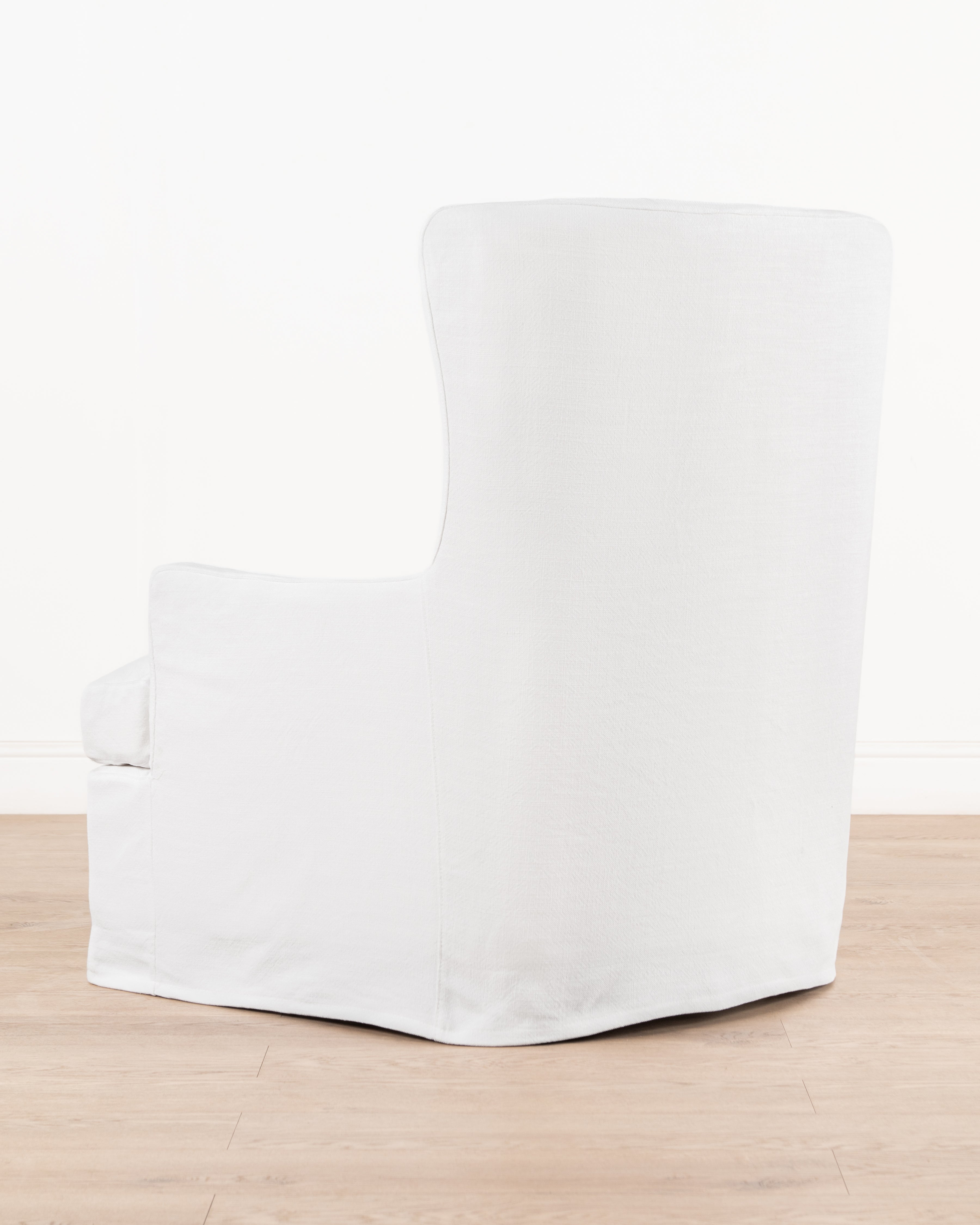 Georgia Slipcover Armchair | White