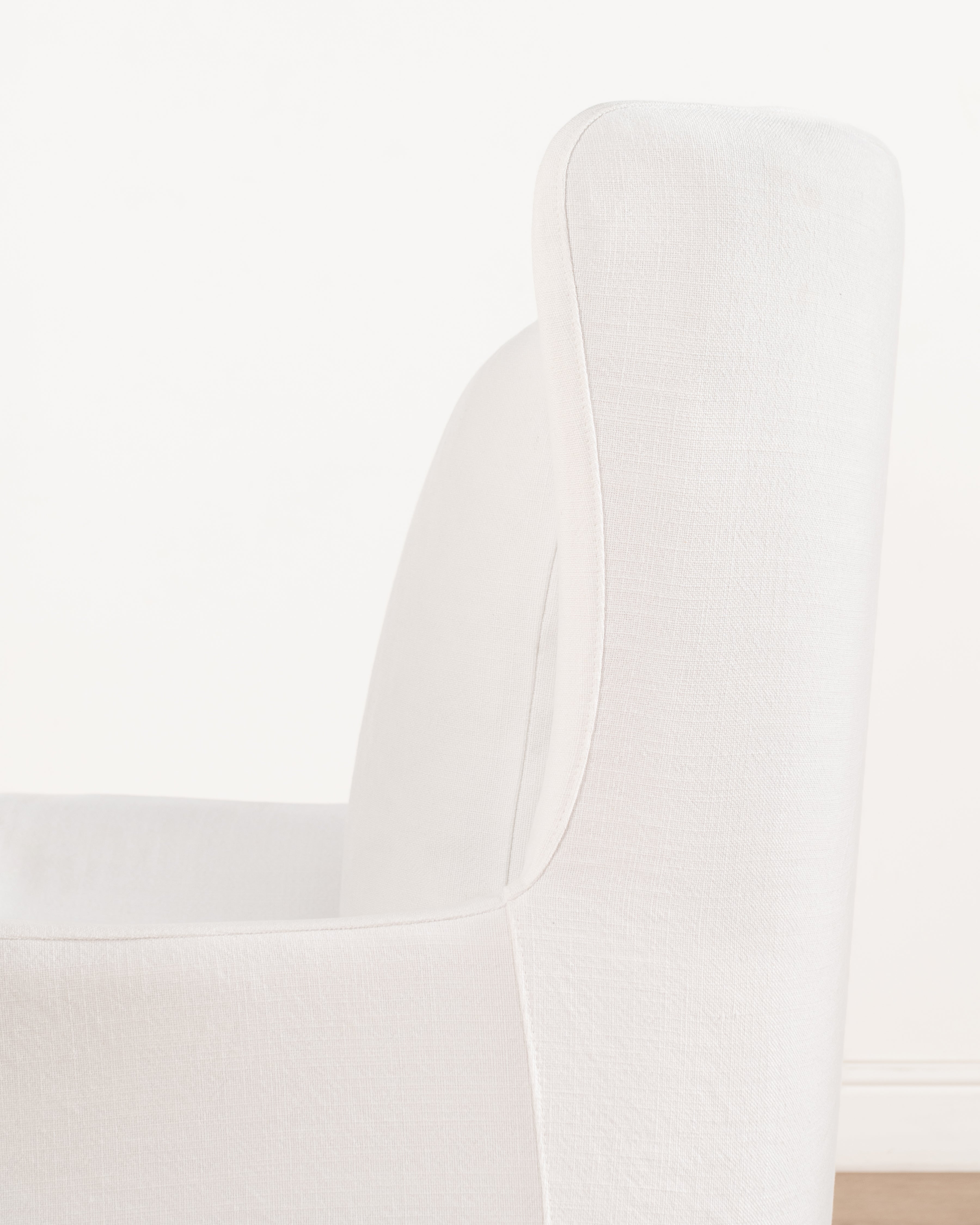 Georgia Slipcover Armchair | White