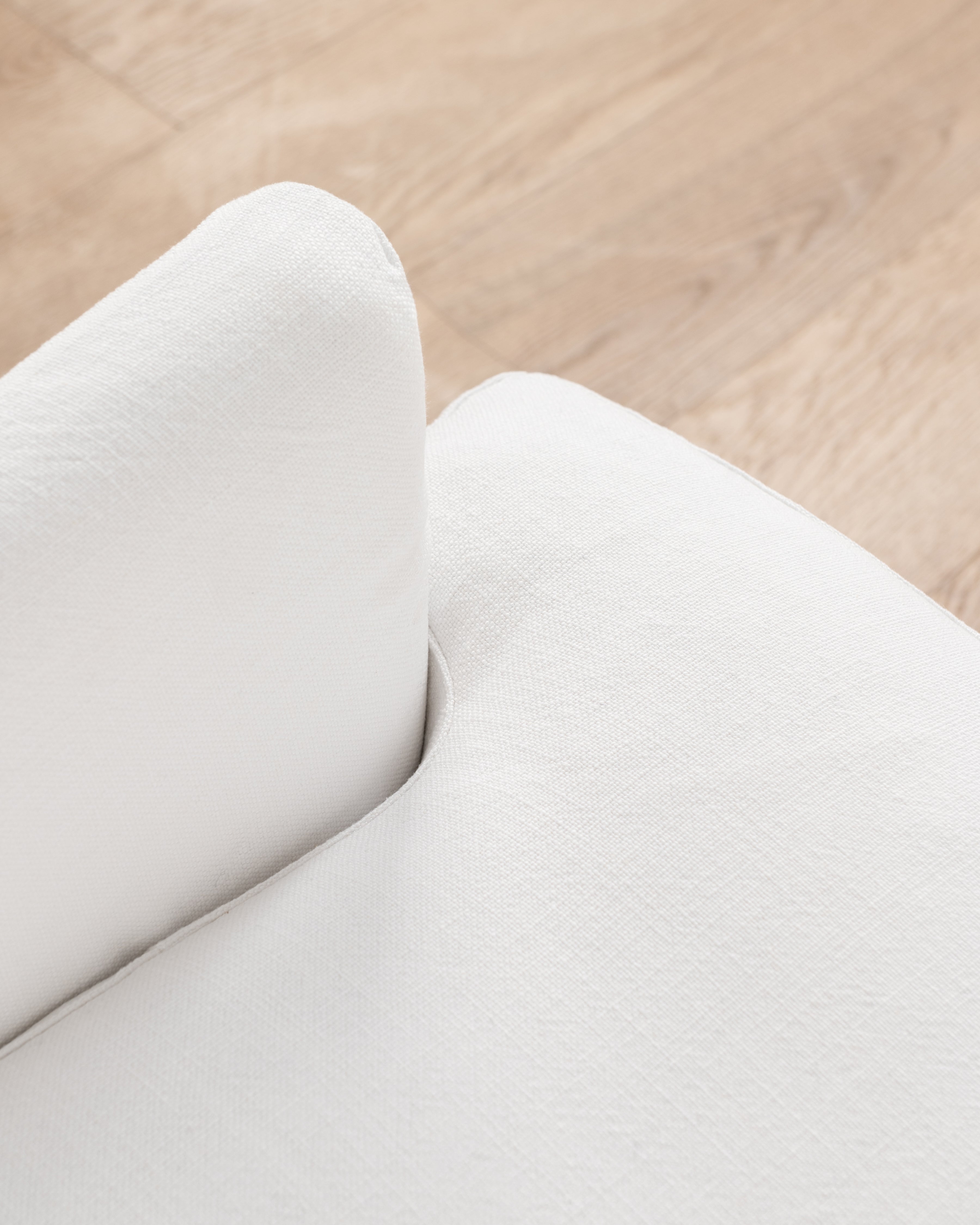 Georgia Slipcover Armchair | White