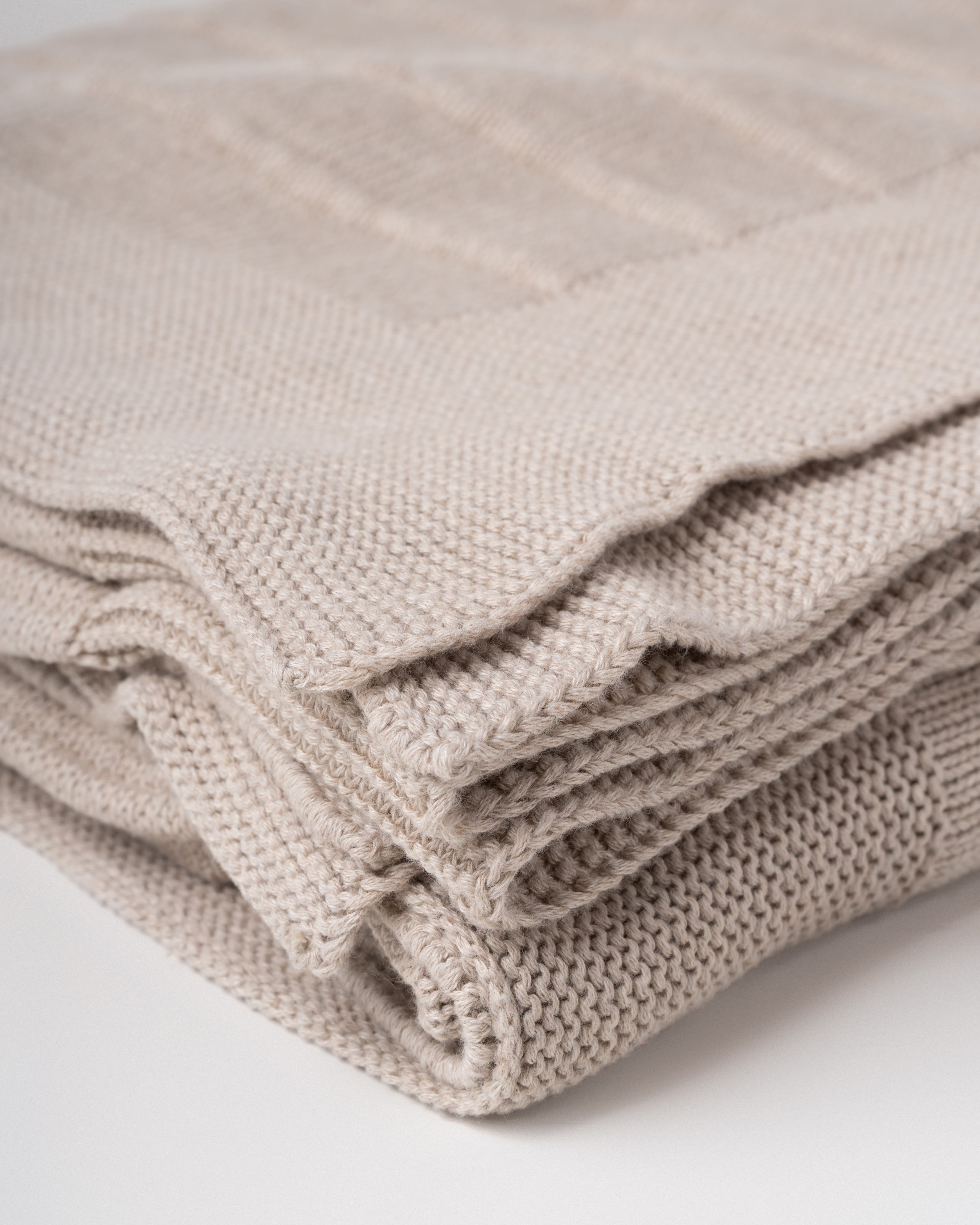 Marlow Knit Throw | Cashew