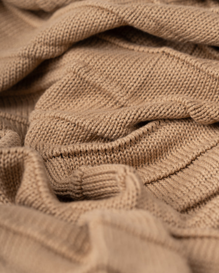 Marlow Knit Throw | Toffee