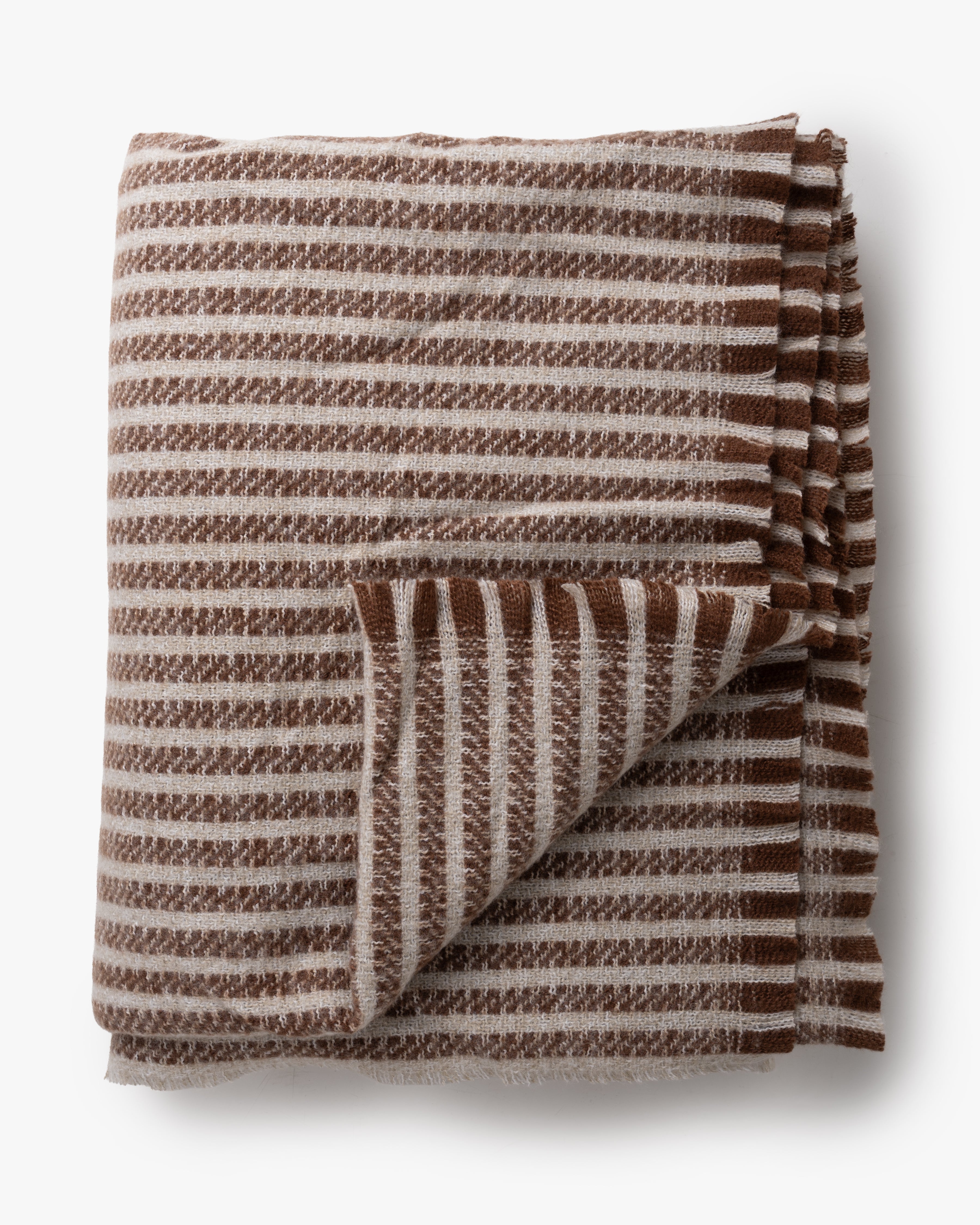 Celine Stripe Throw | Cognac