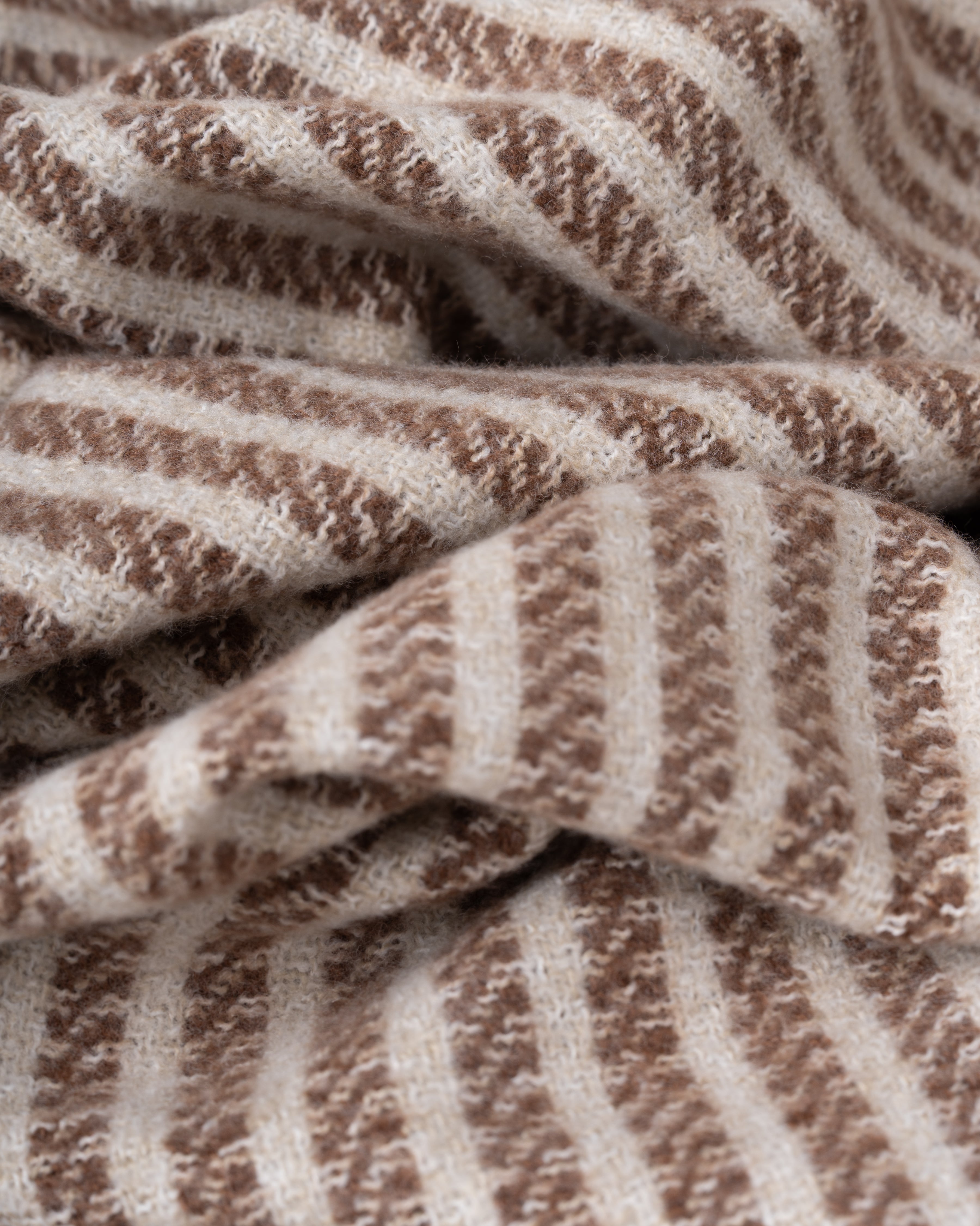 Celine Stripe Throw | Cognac