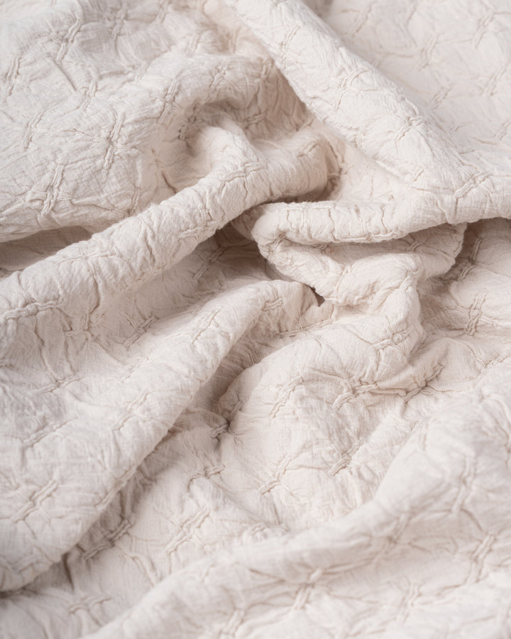 Sylvie Organic Throw | Creme