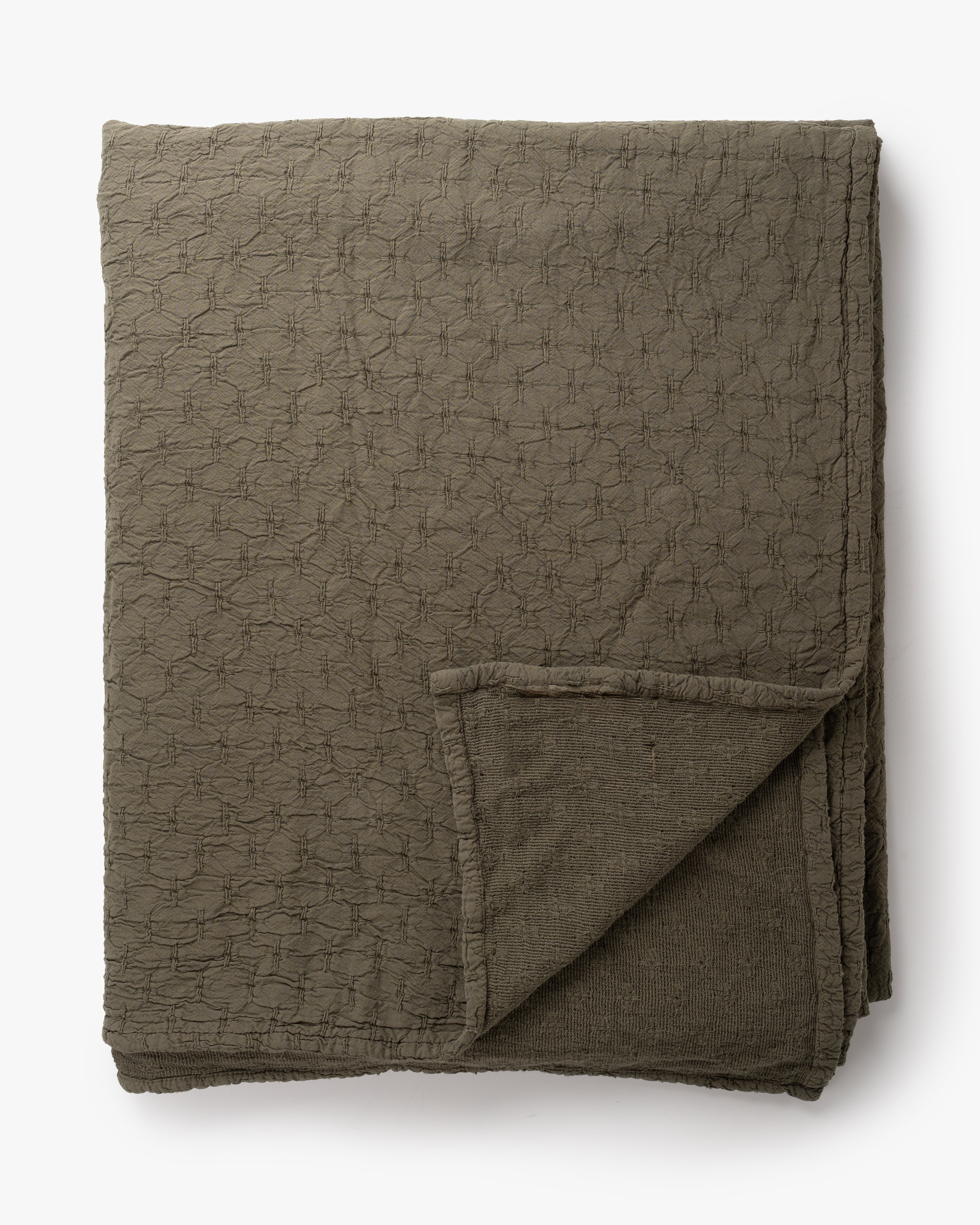 Sylvie Organic Throw | Bay Leaf