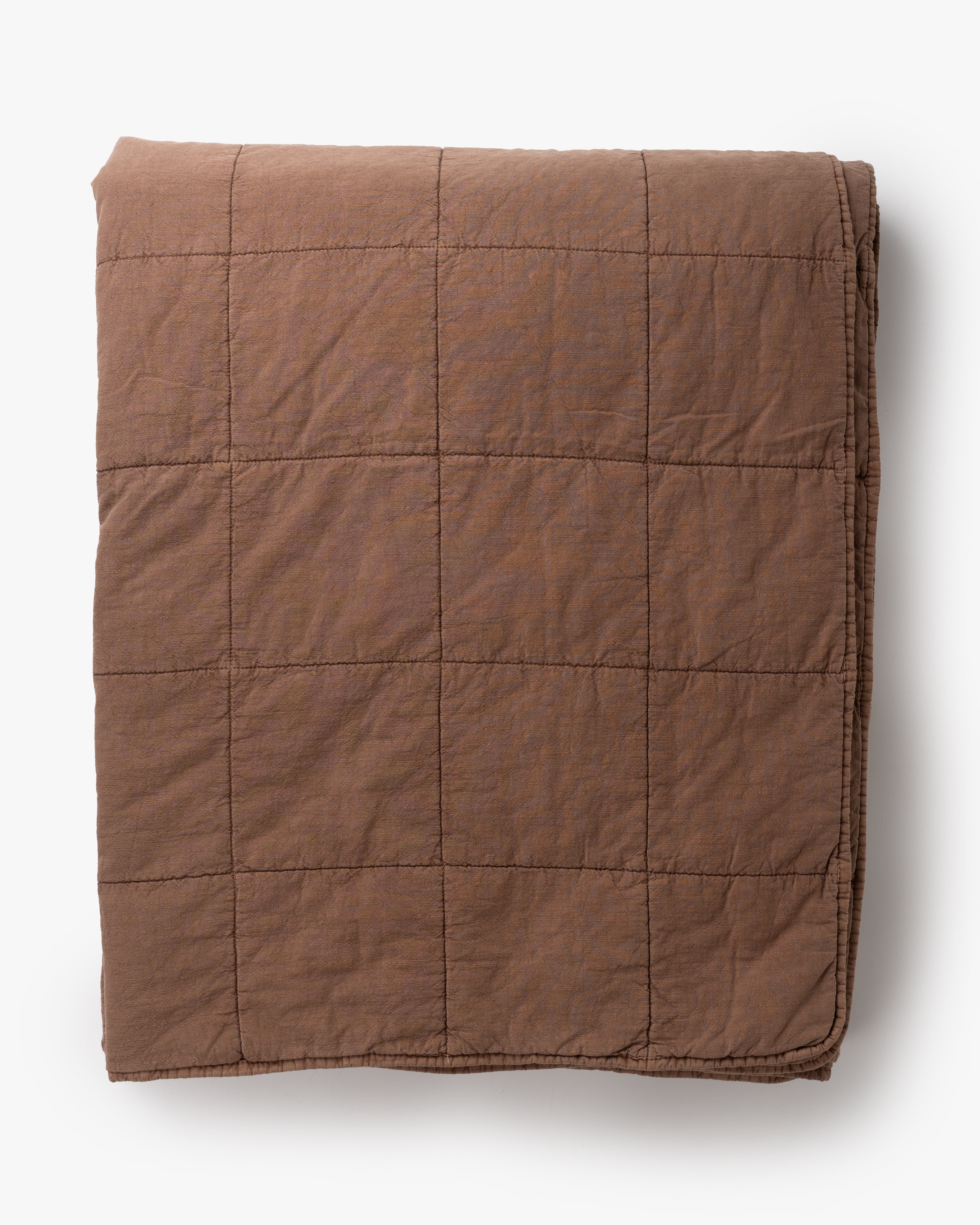 Grid Stitch Bamboo Quilt | Amber