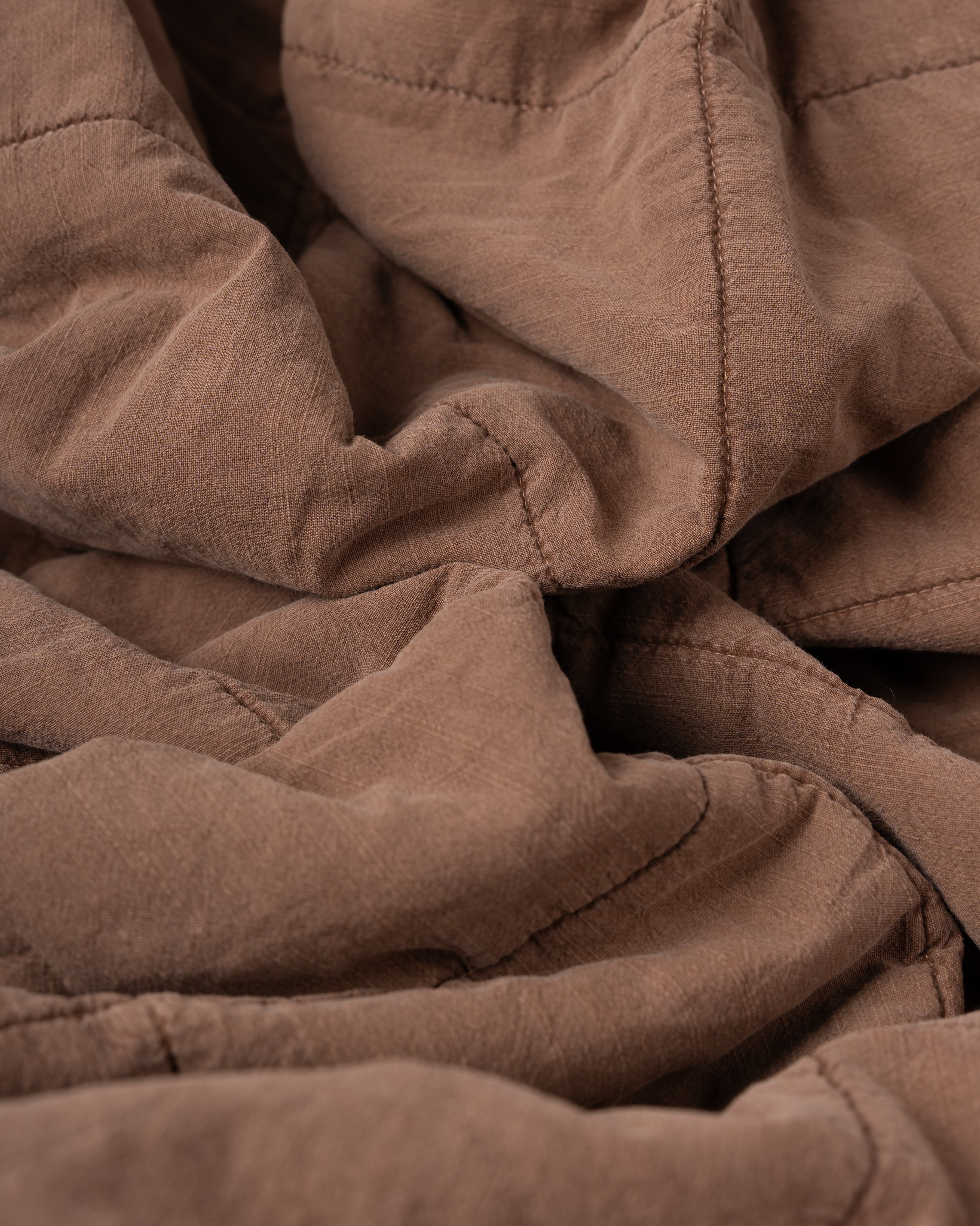 Grid Stitch Bamboo Quilt | Amber