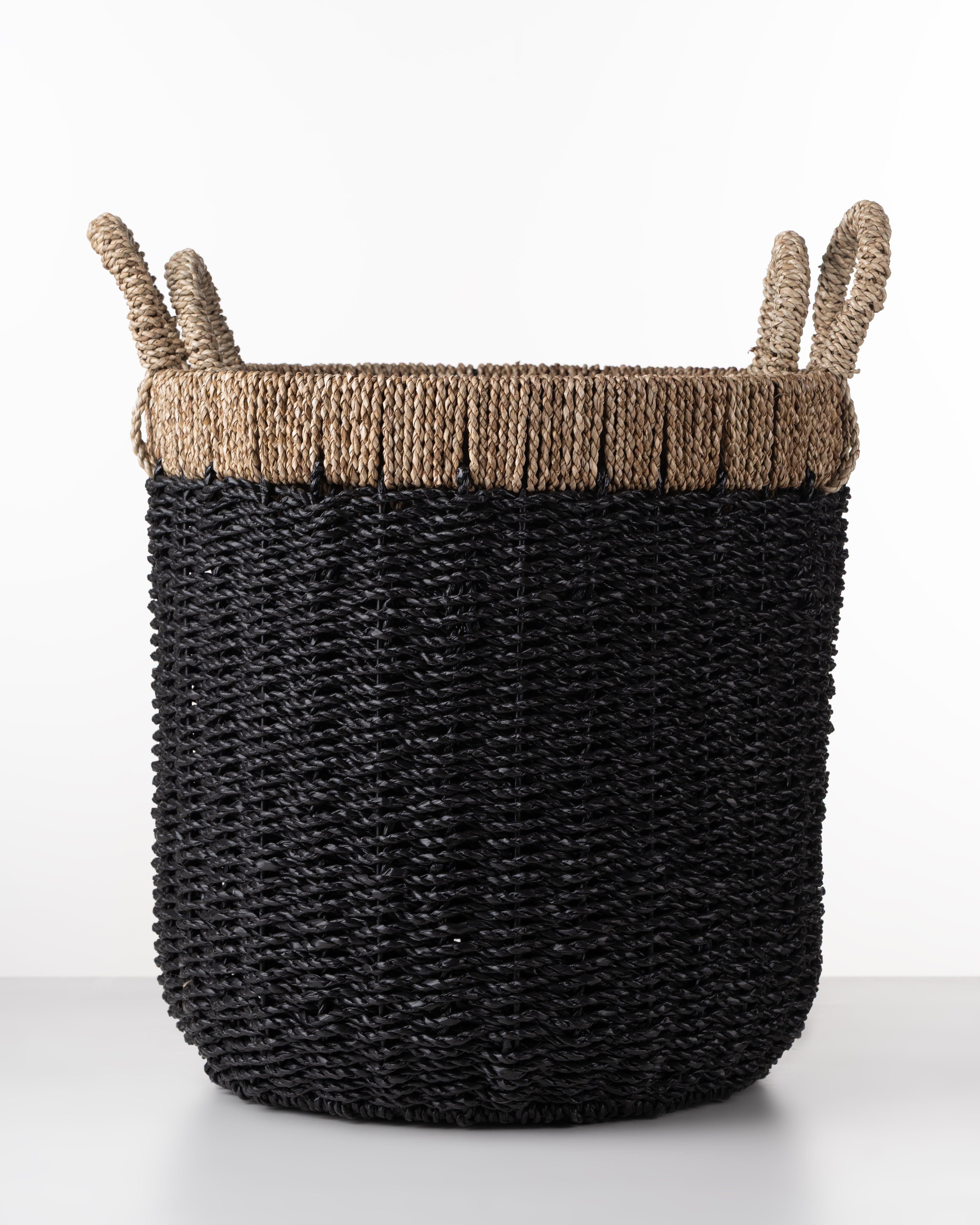 Hemp Basket | Medium | Black