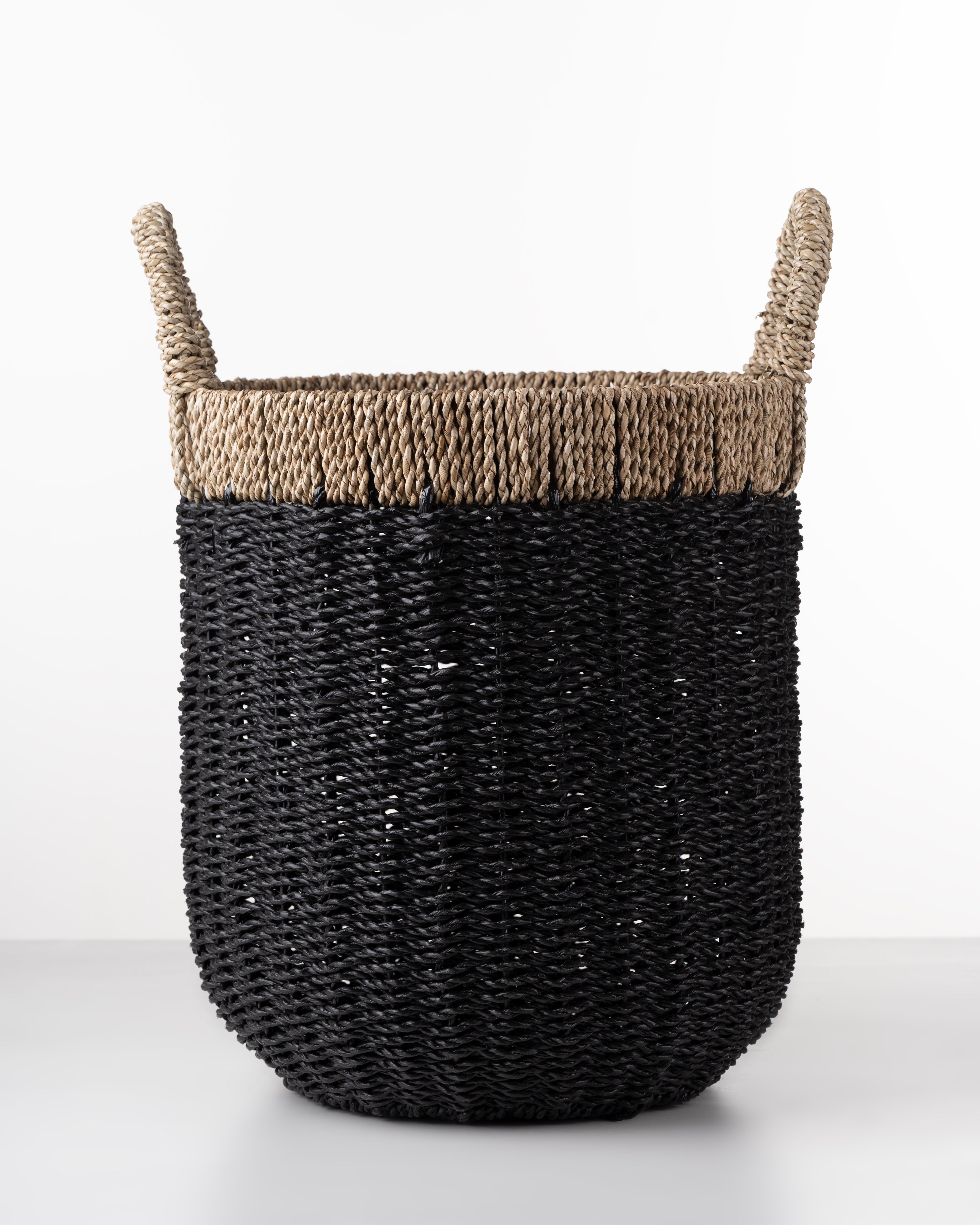 Hemp Basket | Medium | Black