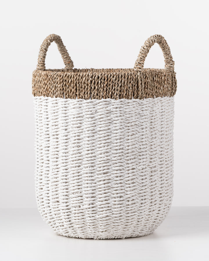 Hemp Basket | Medium | White