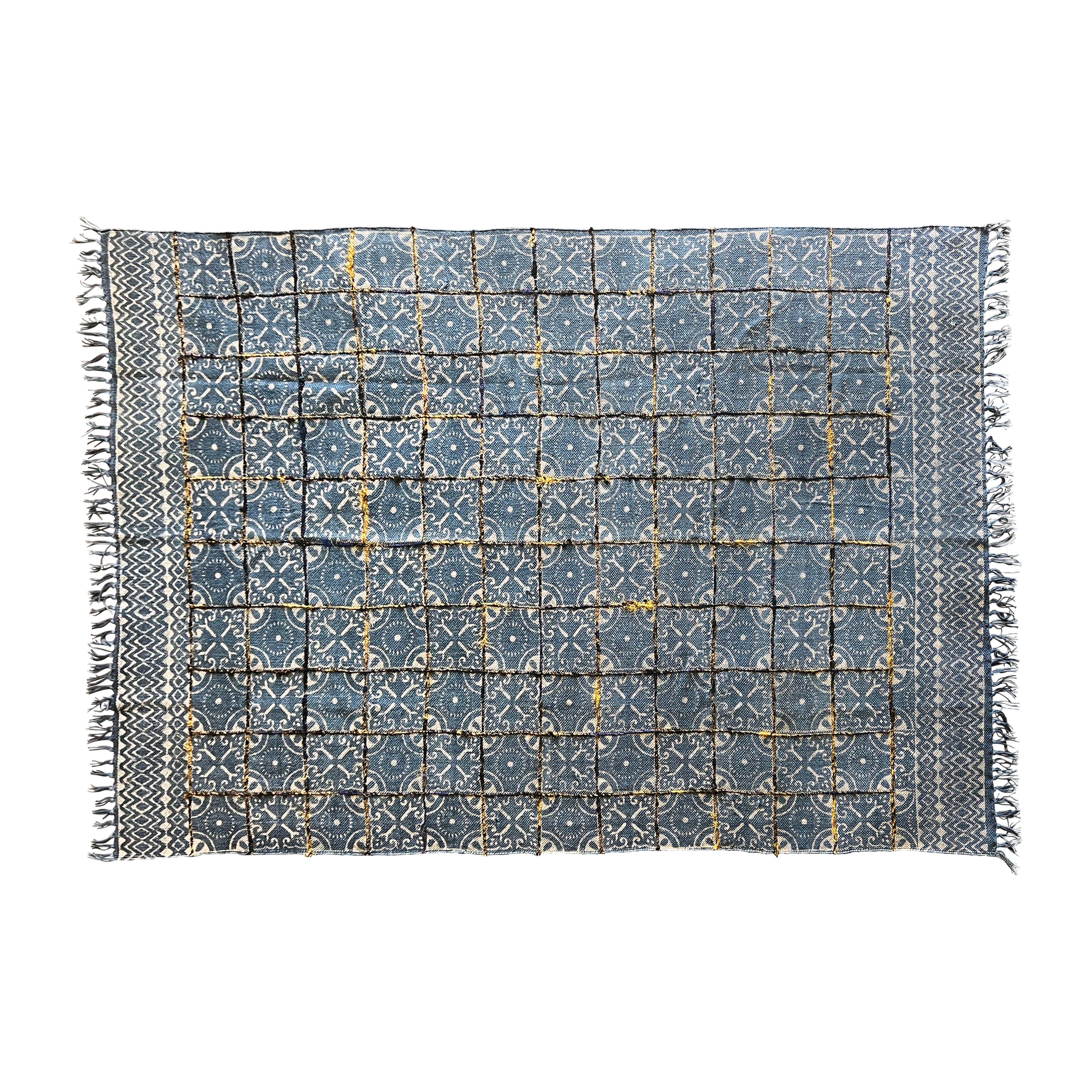 RUG COTTON PRINTED EMBELL/EMBRIOD 120X180