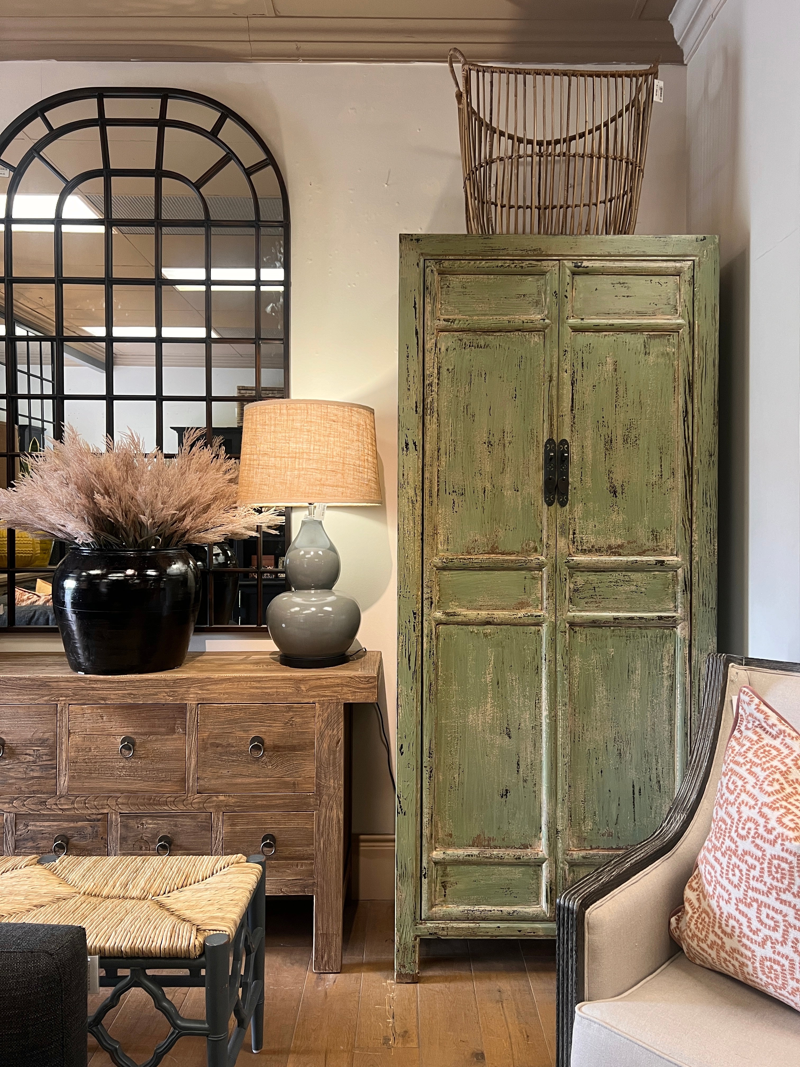 CUPBOARD 2-DOOR GREEN