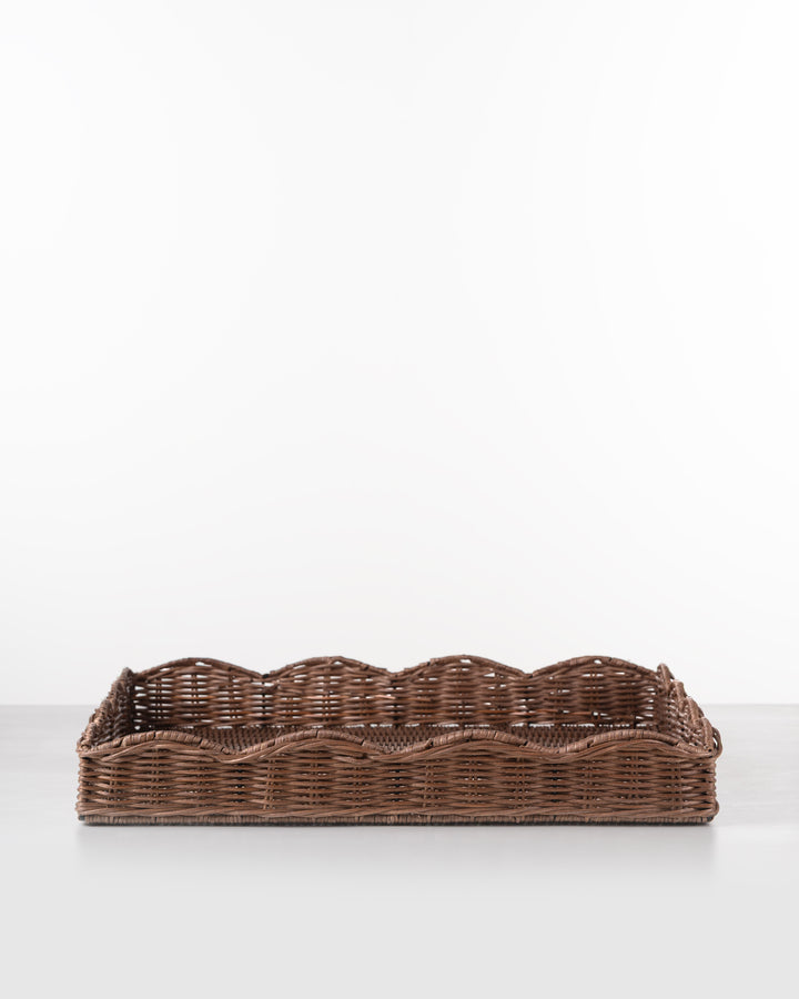 Scallop Edge Rectangle Tray
