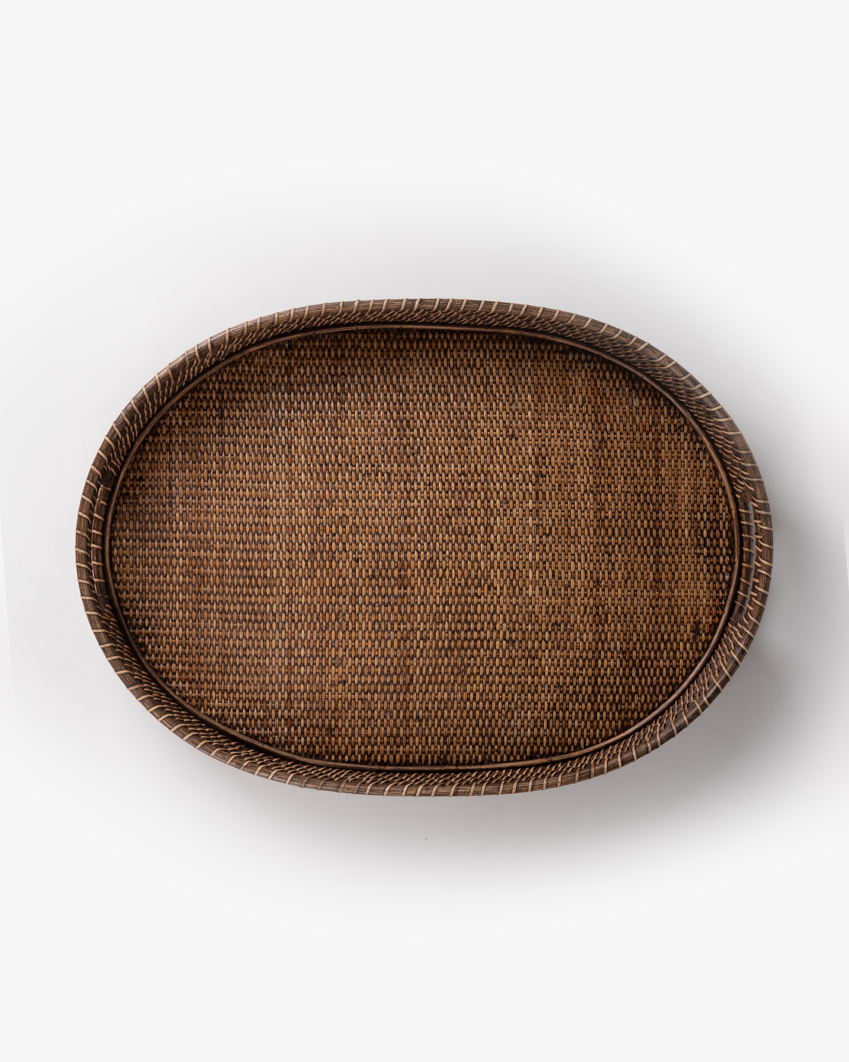 Slawi oval Rattan Tray