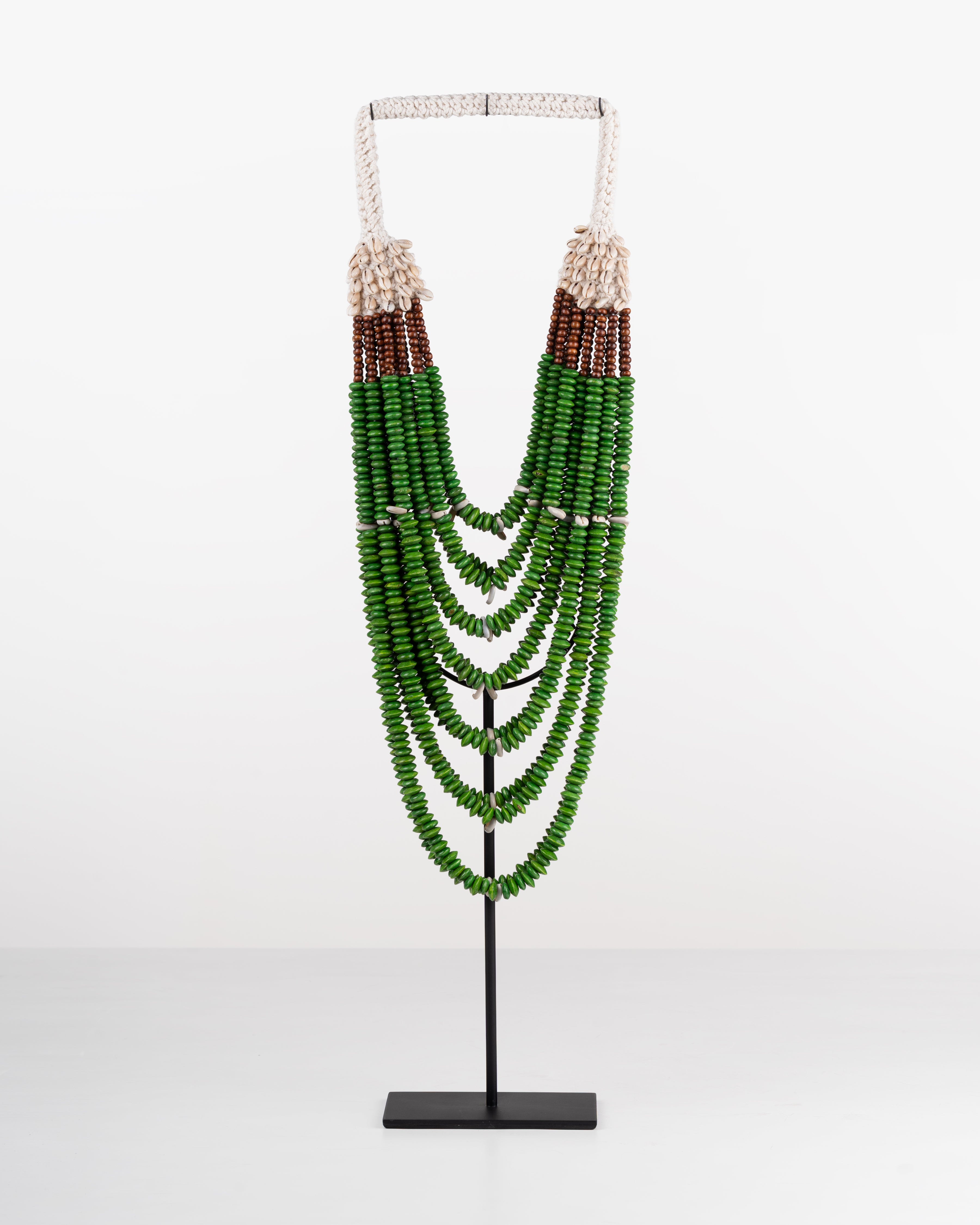 Cowry Necklace on Stand