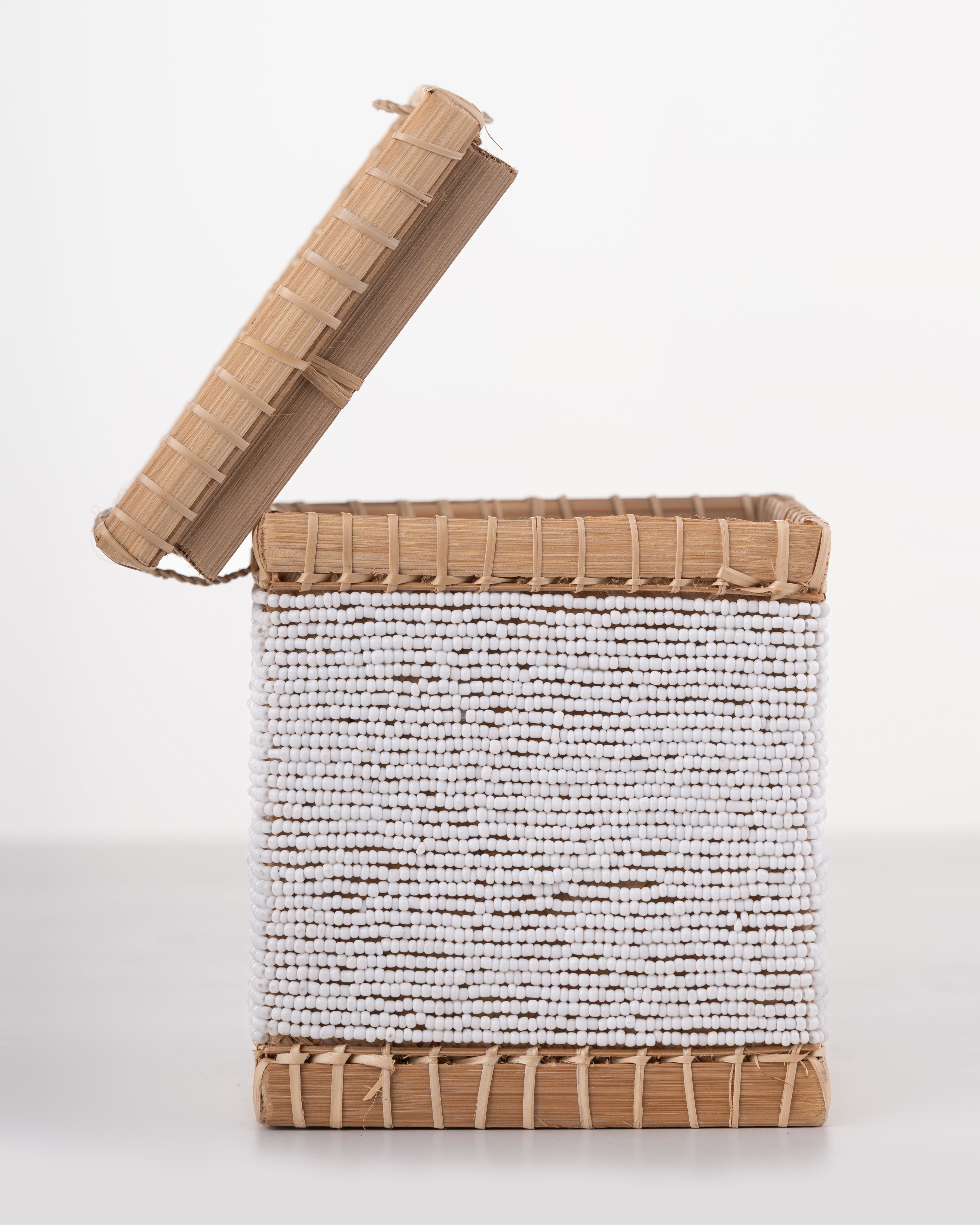 Handwoven Bead Tissue Box